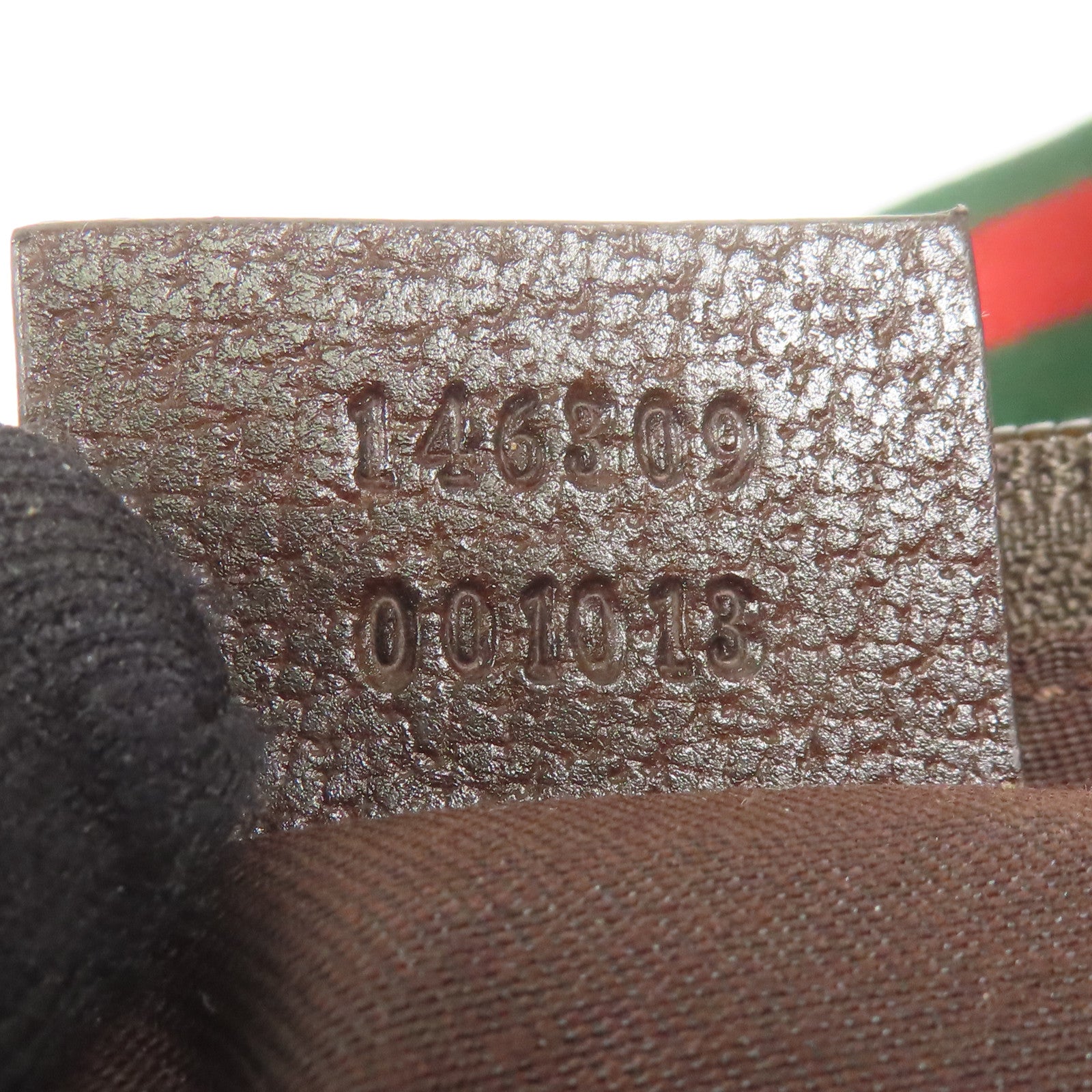 GUCCI 帆布Shoulder Bag銀扣肩背袋