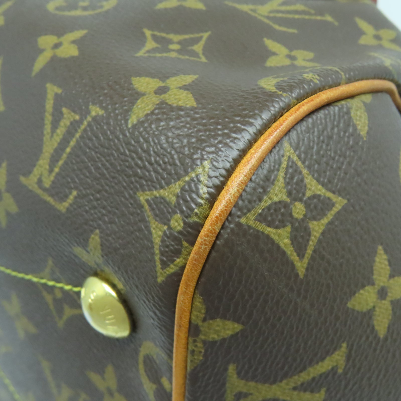 LOUIS VUITTON 【清倉大減價】Monogram Tivoli GM金扣肩背袋啡色