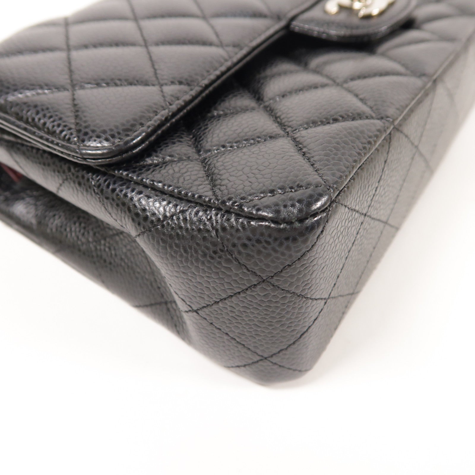 CHANEL 牛皮皮革Classic 25銀扣鏈帶肩背袋