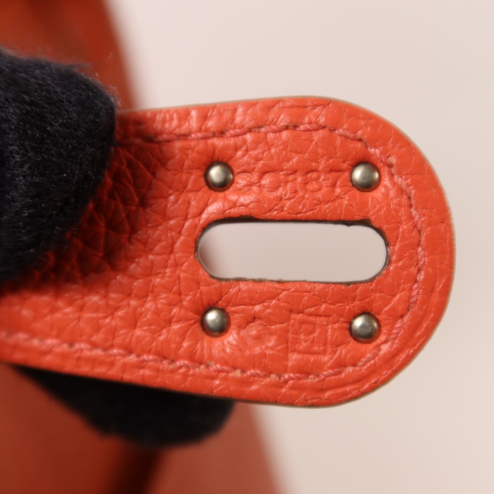 HERMES Togo皮革Lindy 30銀扣手挽肩背兩用袋Capucine