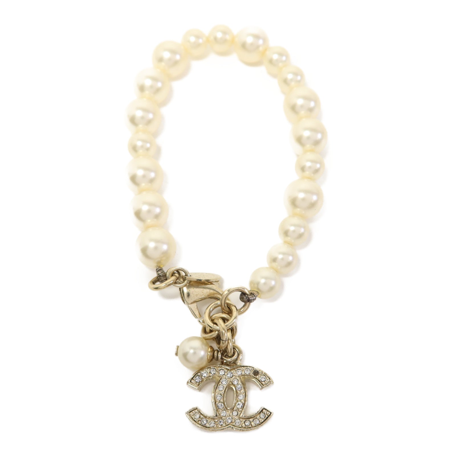 CHANEL 金屬/水晶Bracelet手鏈