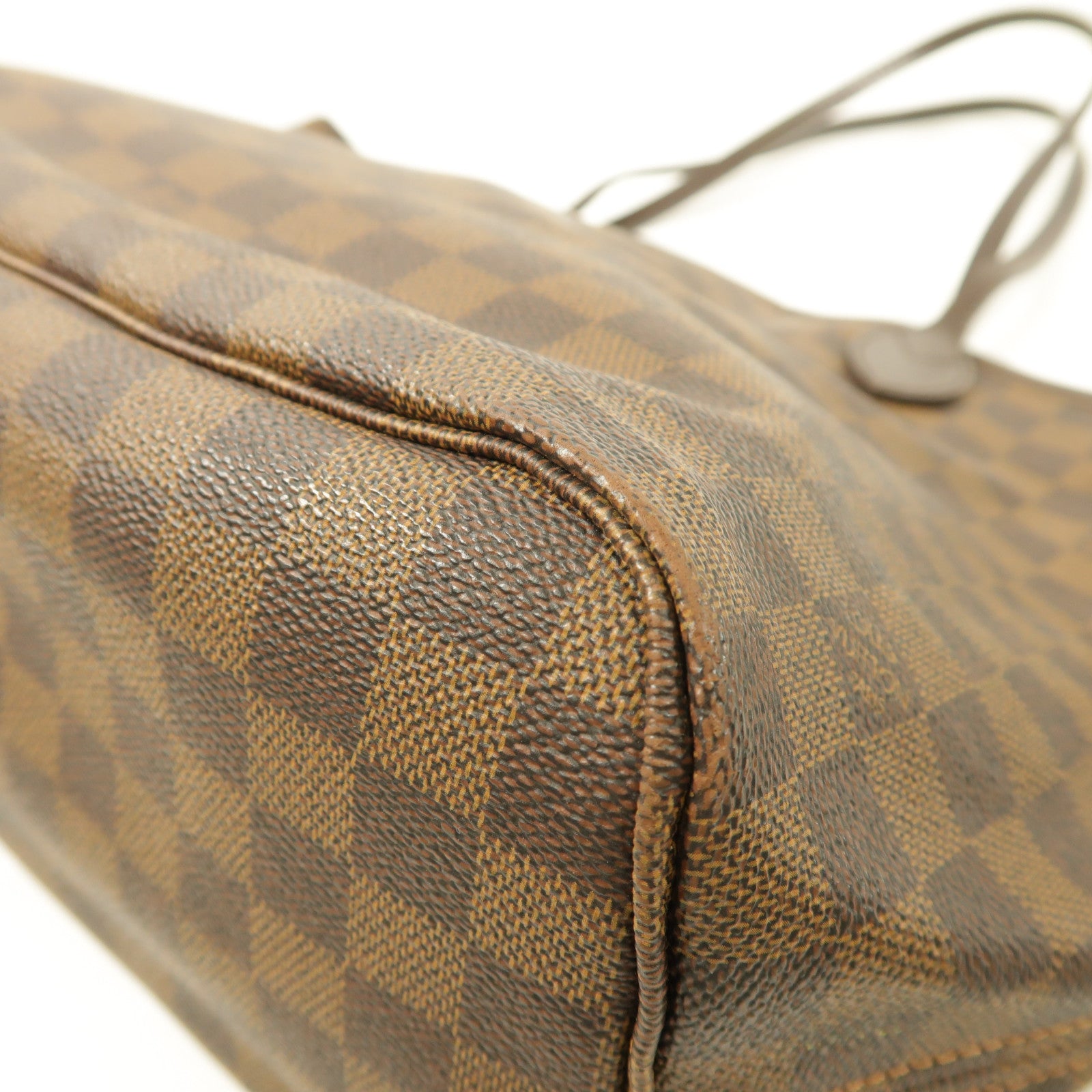 LOUIS VUITTON Damier Neverfull MM金扣手挽袋/肩背袋