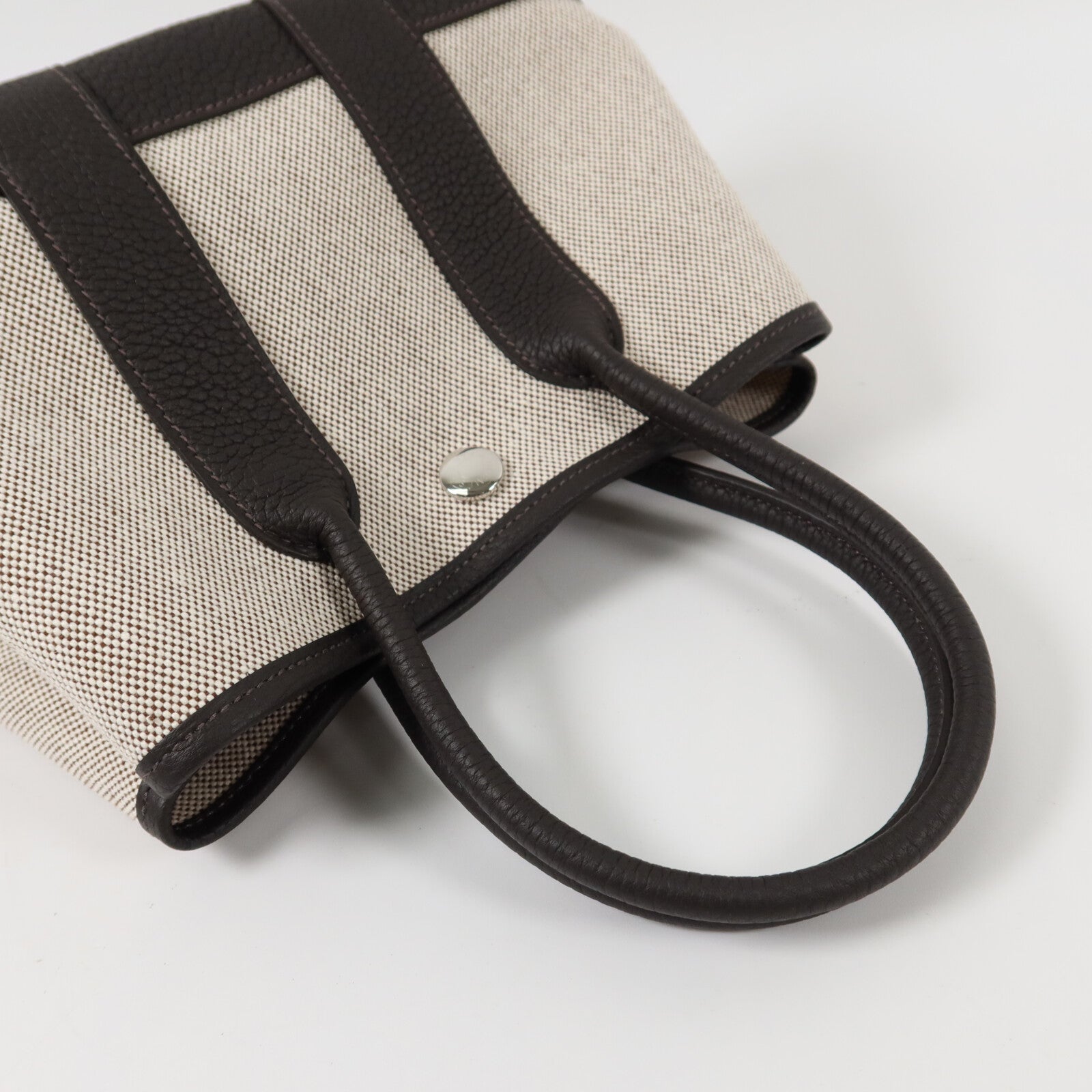 HERMES Toile H Mini Garden Party手挽袋