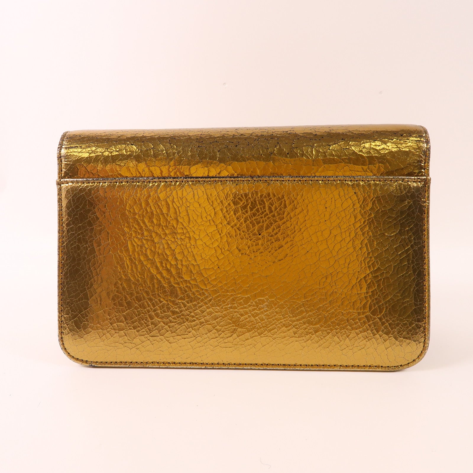 Dior 皮革Chain Shoulder金扣鏈帶肩背袋