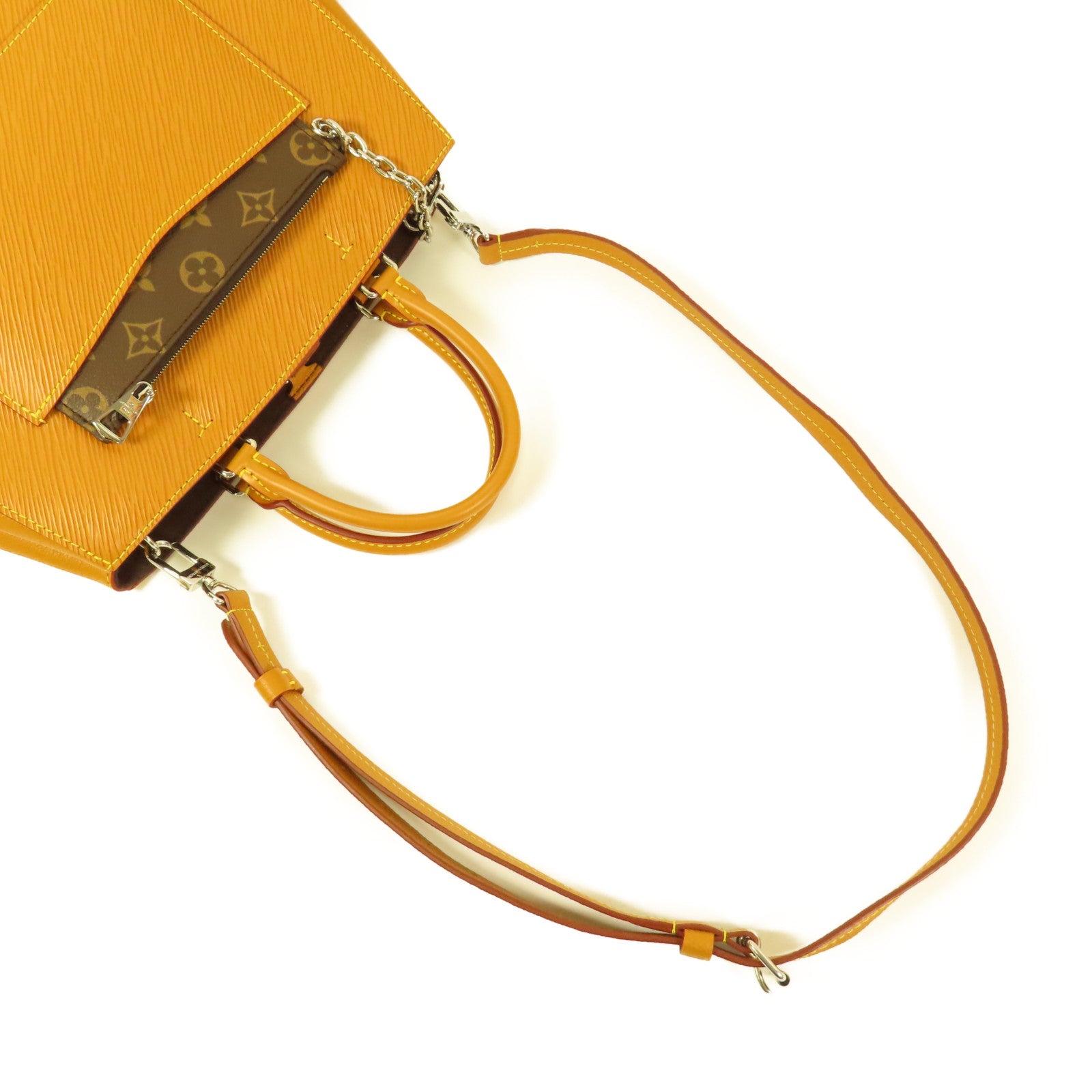 LOUIS VUITTON Epi Marelle Tote MM銀扣手挽肩背兩用袋