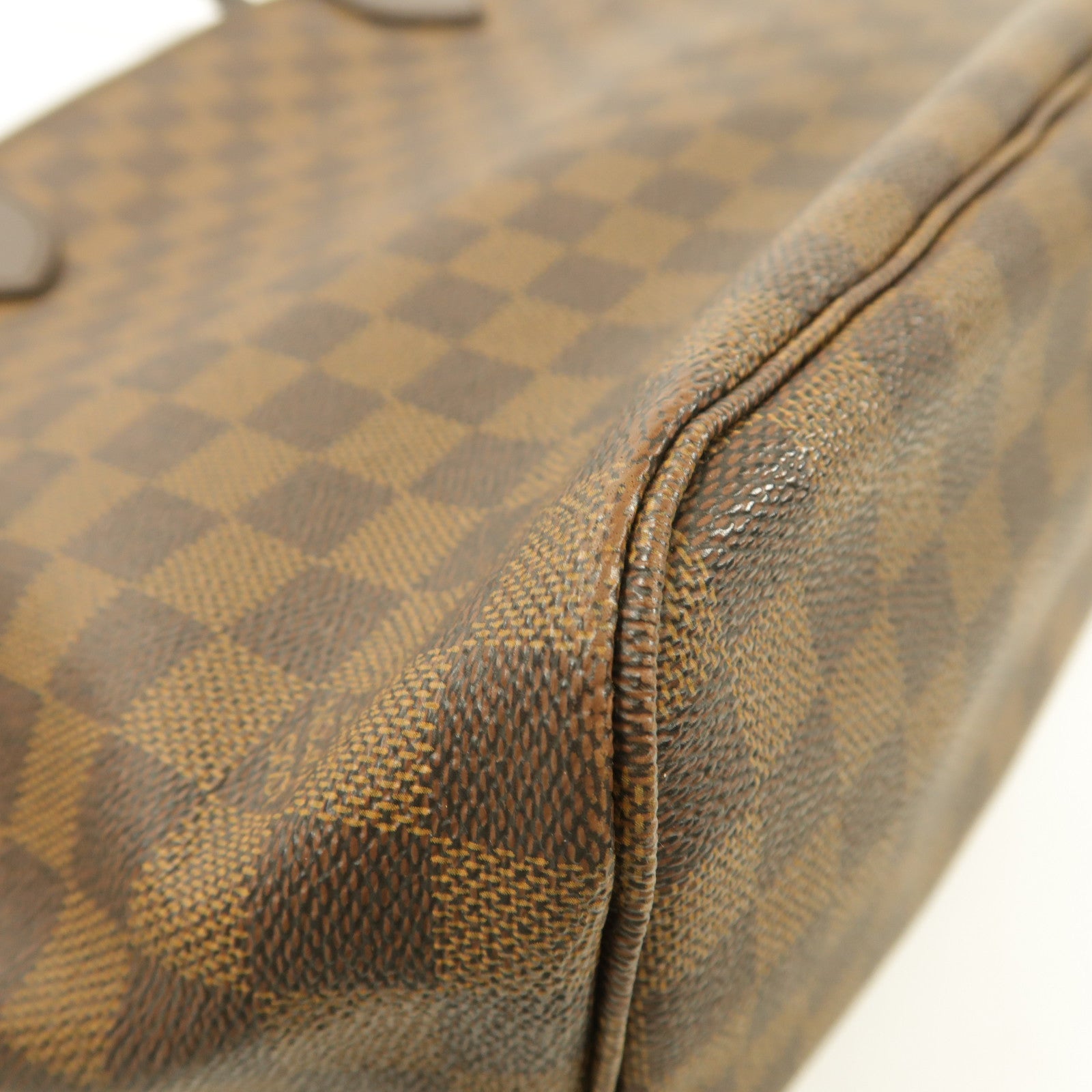 LOUIS VUITTON Damier Neverfull MM金扣手挽袋/肩背袋