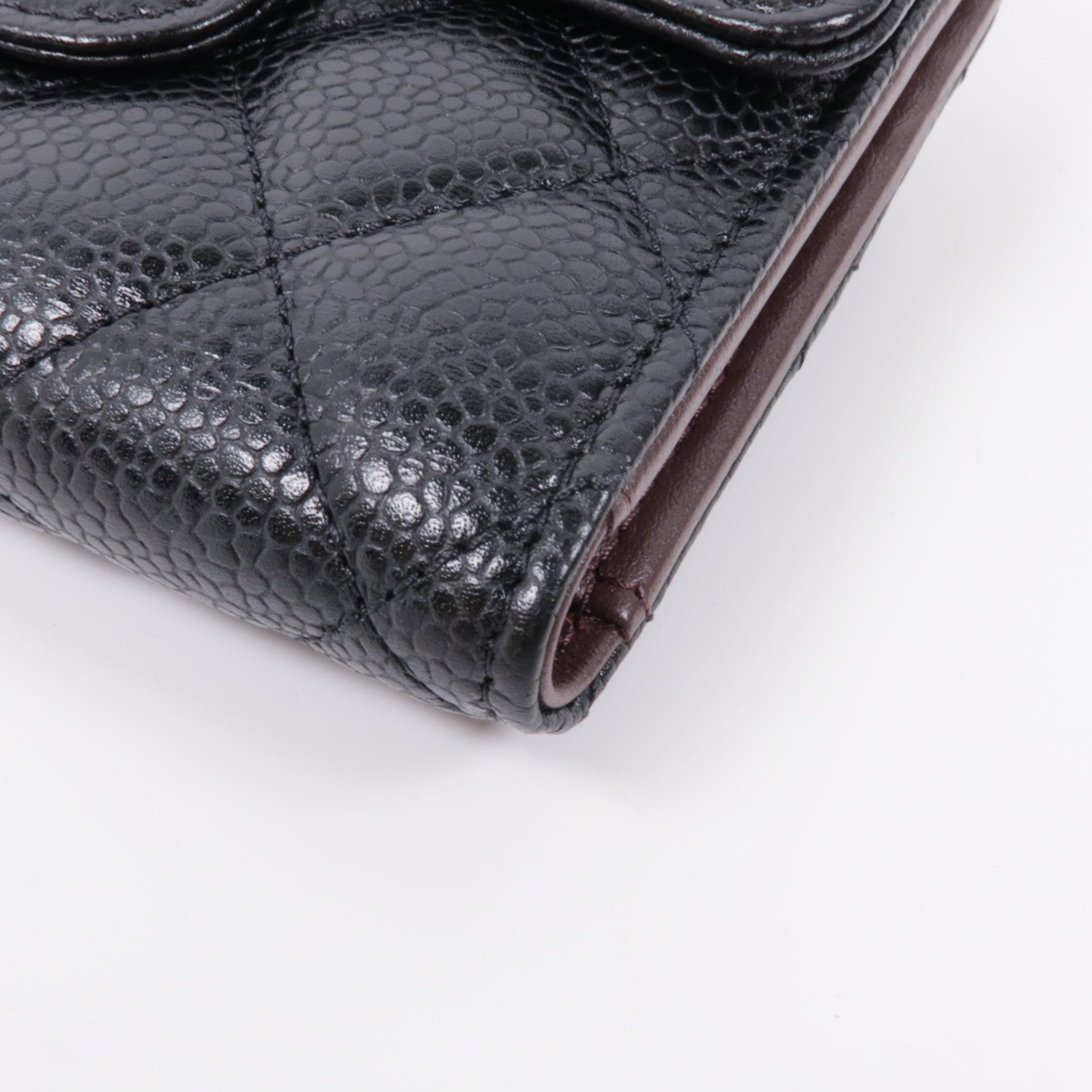 CHANEL 牛皮皮革Classic Small Flap Wallet金扣錢包