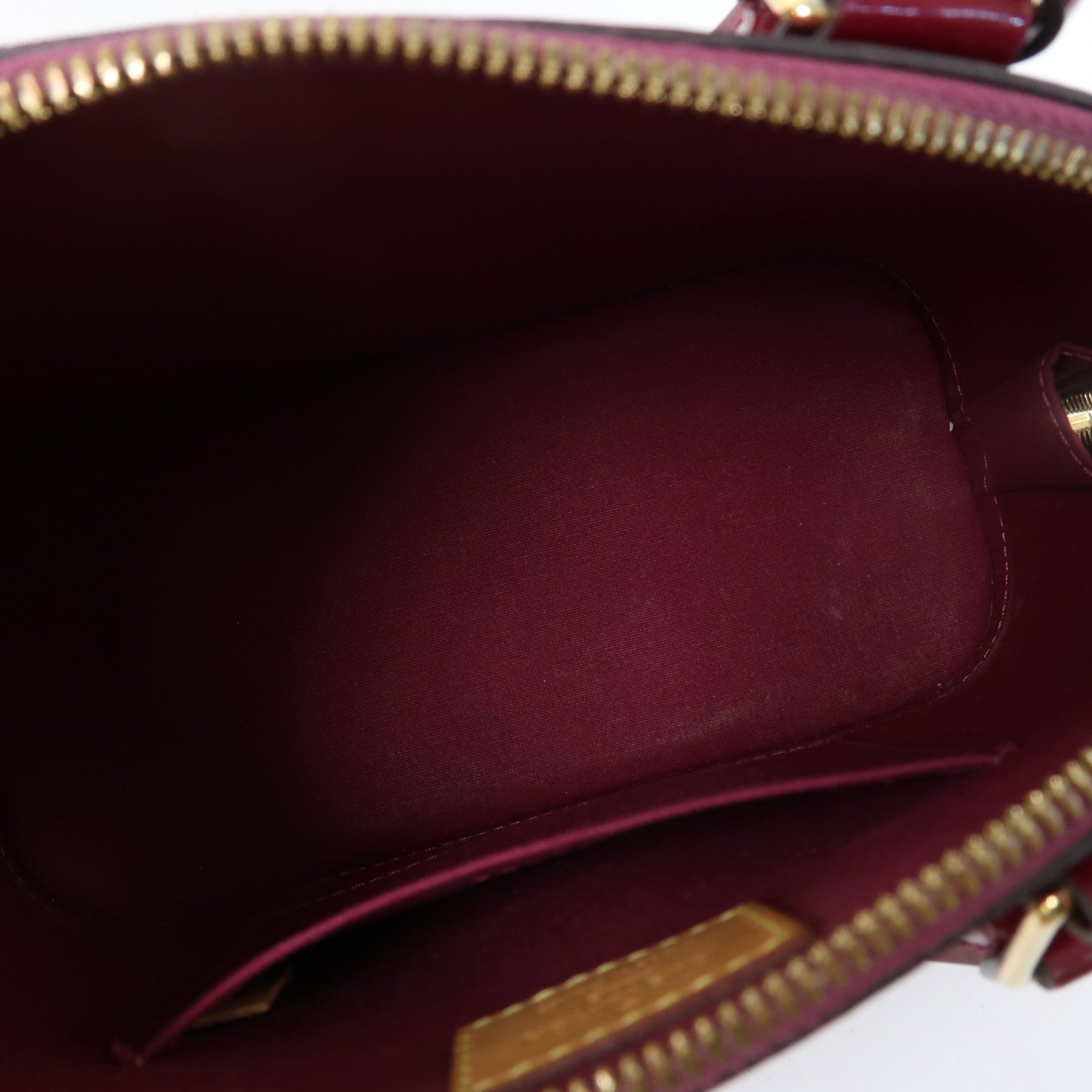 LOUIS VUITTON Vernis Alma BB金扣手挽肩背兩用袋紅色