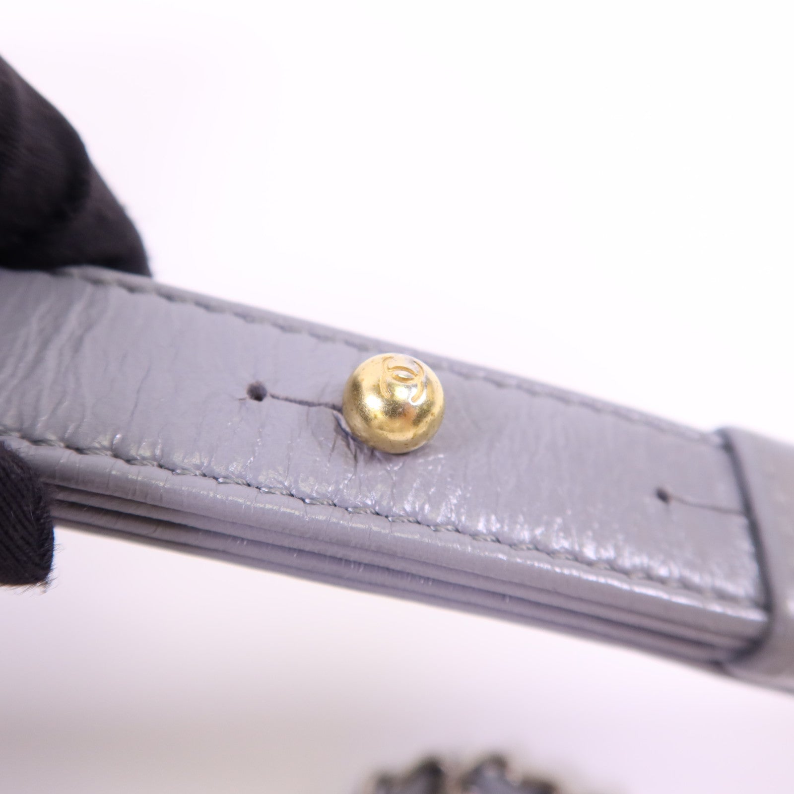 CHANEL 牛皮皮革Gabrielle Large鏈帶肩背袋