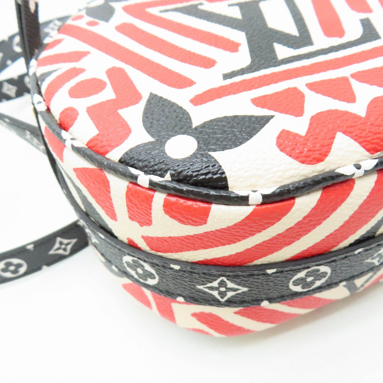 LOUIS VUITTON Clafoutis Giant Boite Chapeau金扣肩背袋紅色/黑色/白色