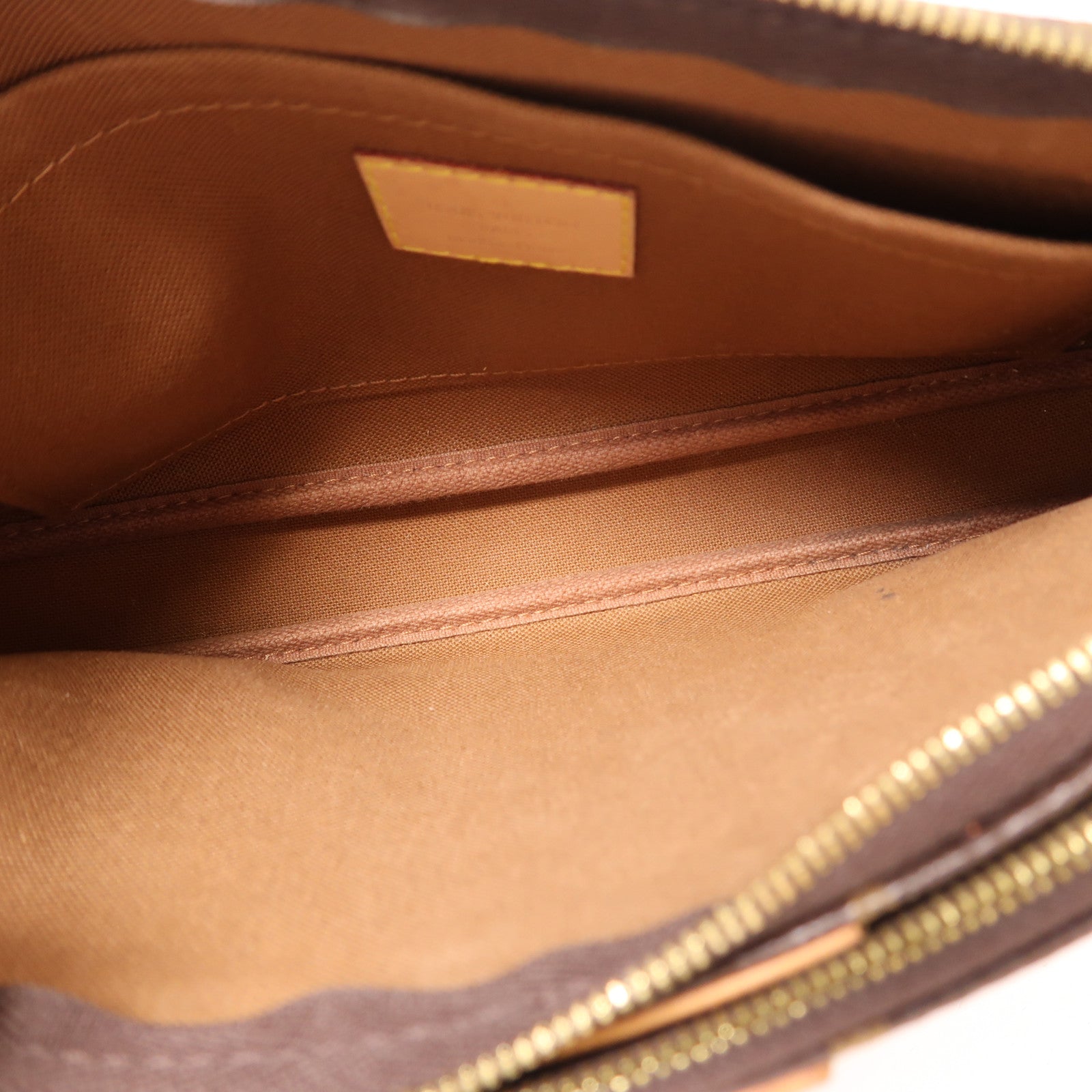 LOUIS VUITTON Monogram Multi Pochette Accessoires金扣手挽肩背兩用袋棕色