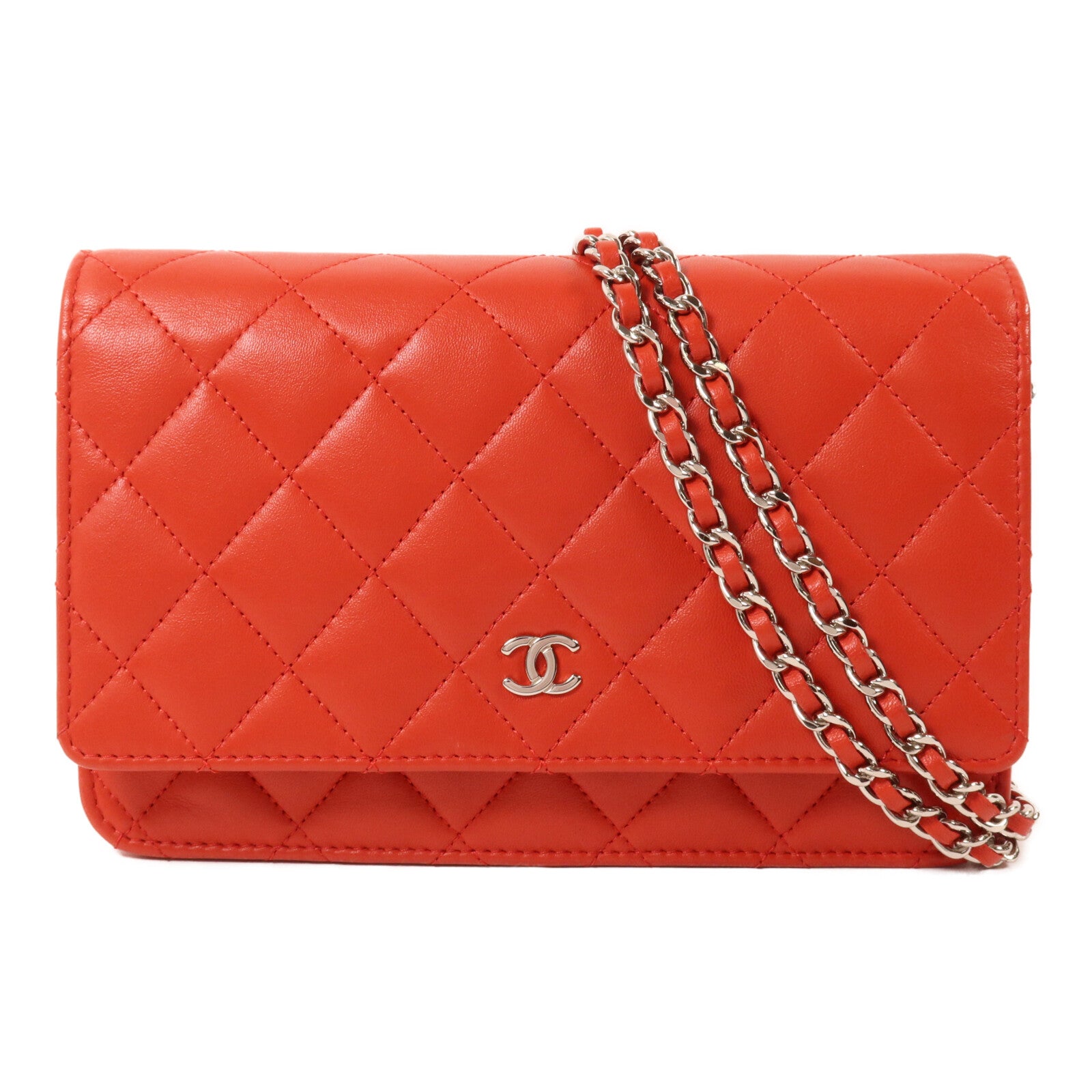 CHANEL 羊皮皮革Wallet On Chain鏈帶肩背袋