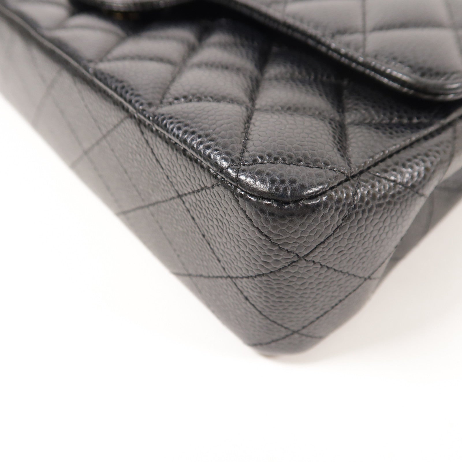 CHANEL 牛皮皮革Classic 25銀扣鏈帶肩背袋