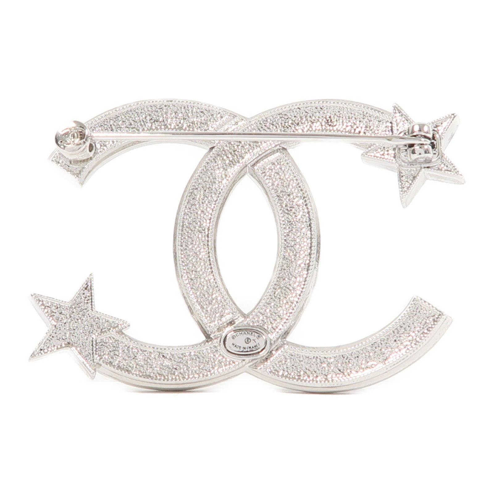 CHANEL 金屬Brooch胸針銀色/黑色