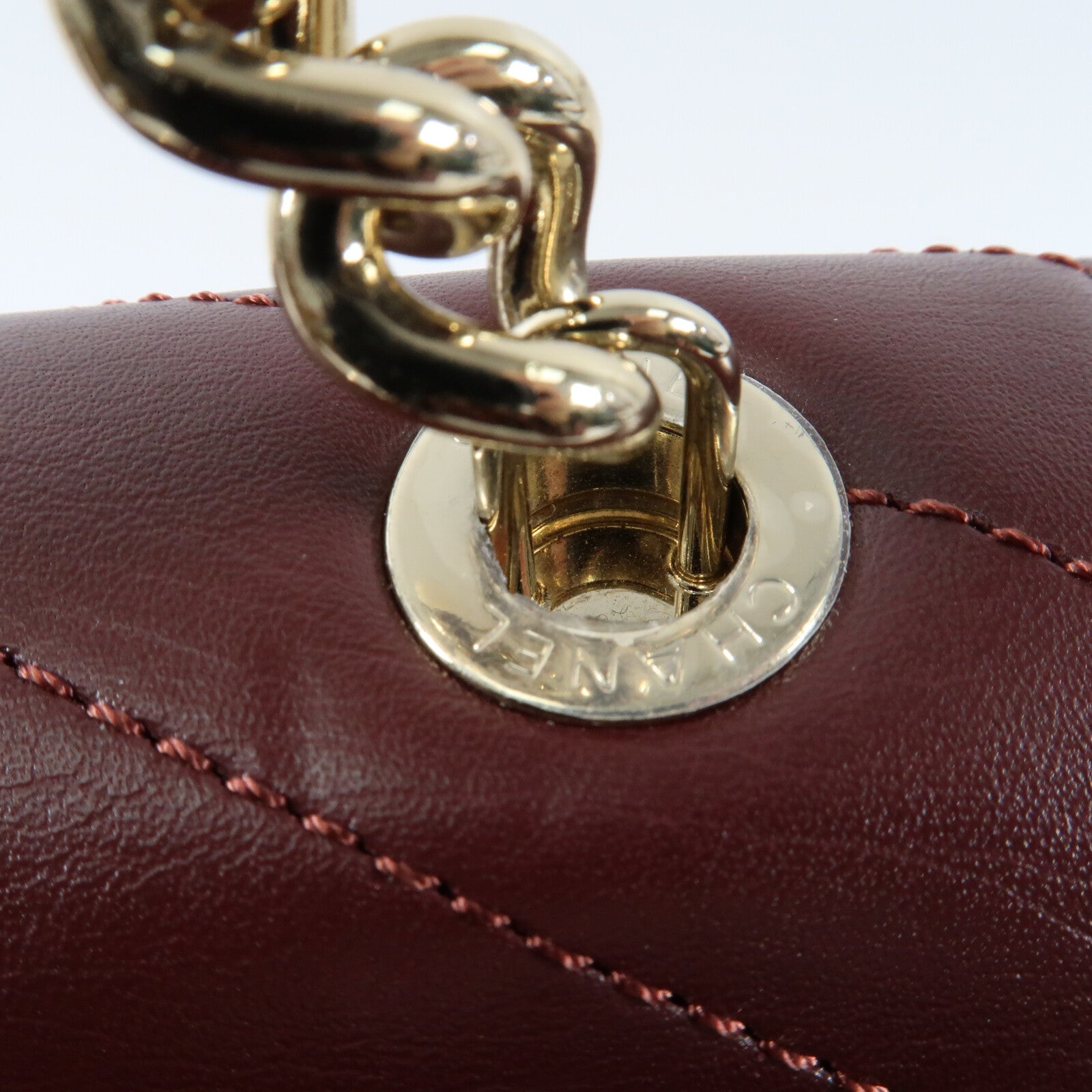 CHANEL 牛皮皮革BackPac金扣鏈帶背包