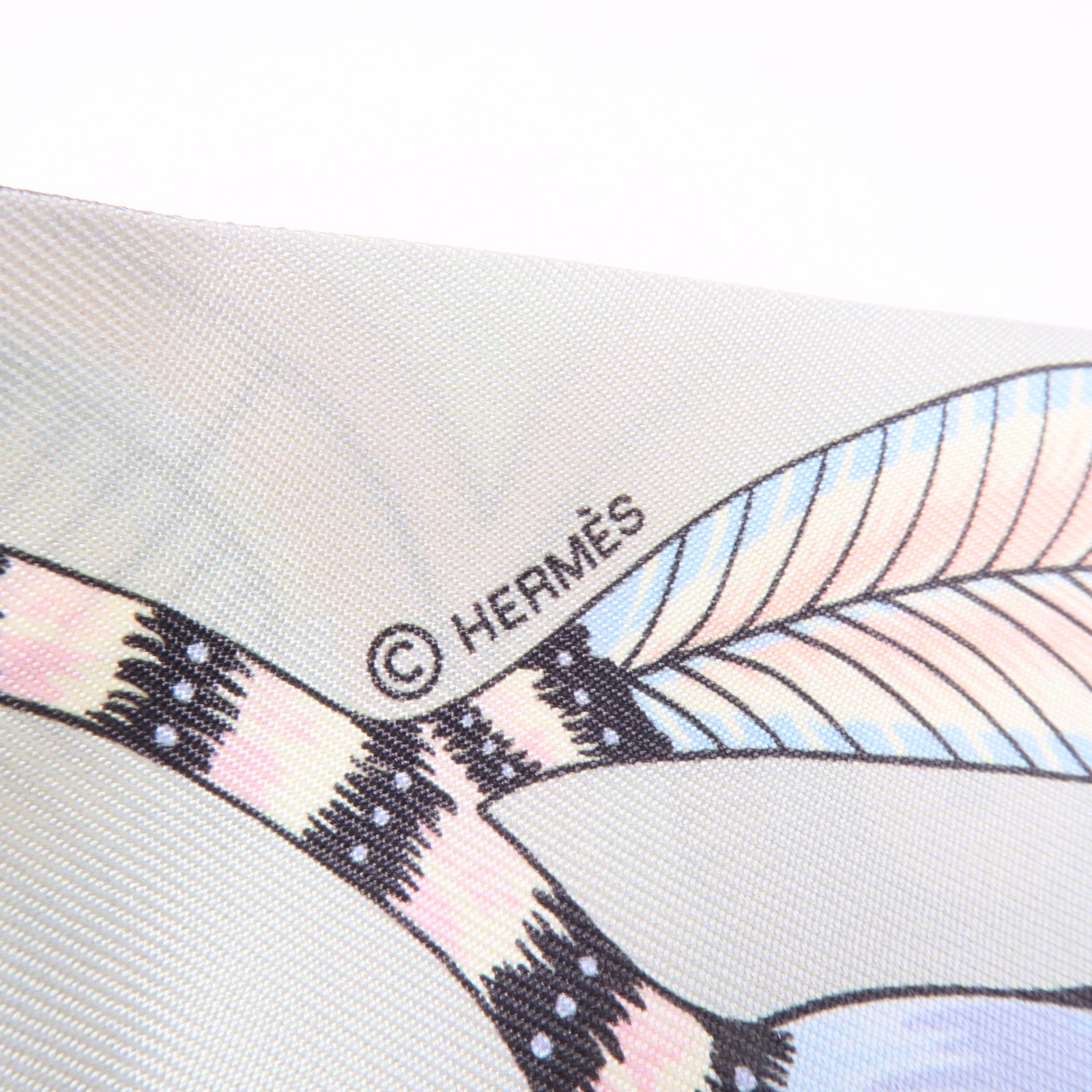 HERMES 絲質Twilly絲巾