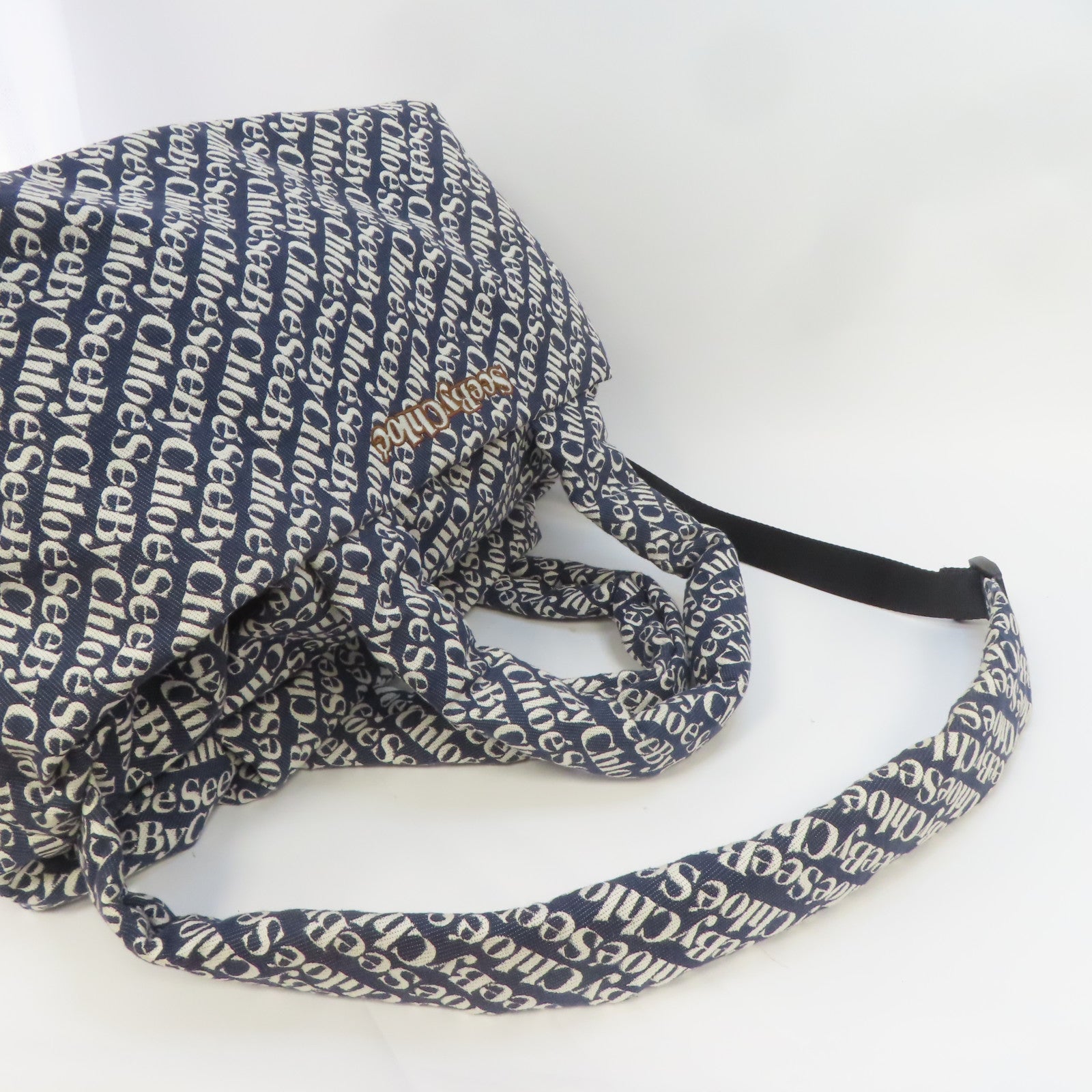 SEE BY CHLOE 【激減優惠】帆布Tote Shoulder Bag手挽肩背兩用袋藍色