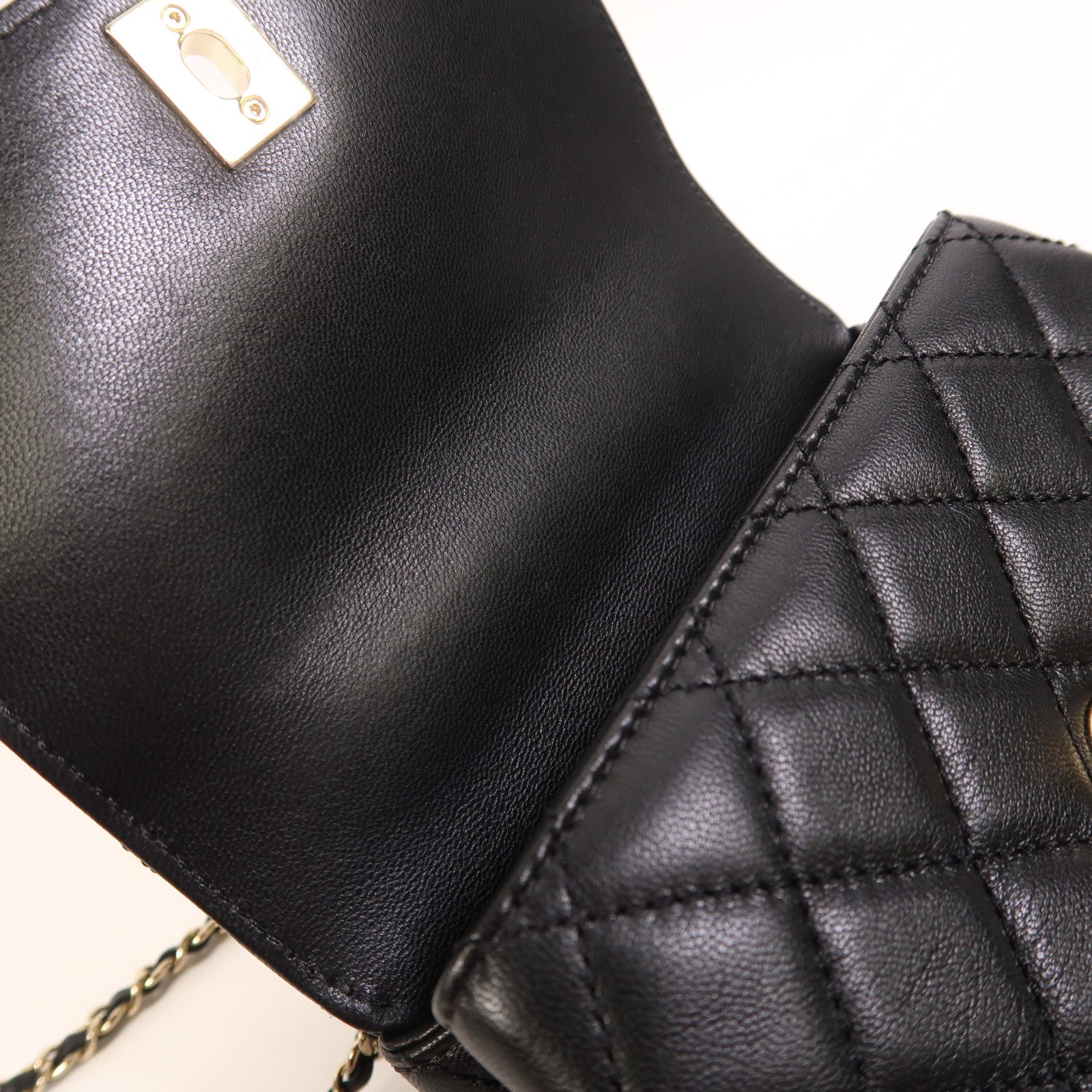 CHANEL 【激減優惠】羊皮皮革Mini Coco Handle金扣手挽肩背兩用袋