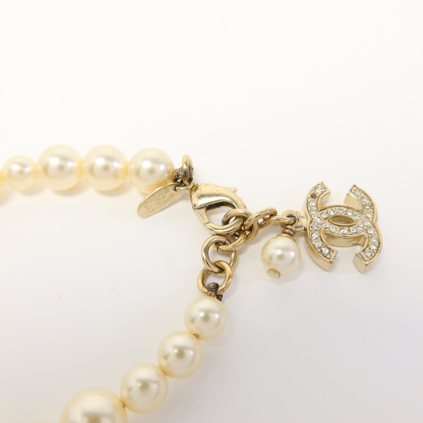 CHANEL 金屬/水晶Bracelet手鏈