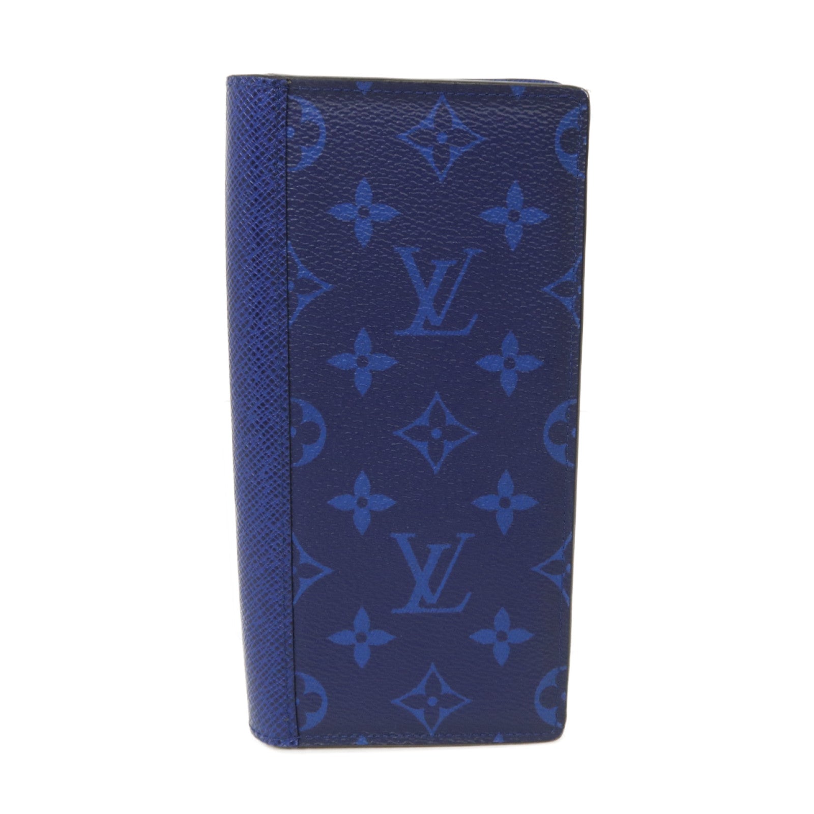 LOUIS VUITTON 【激減優惠】Taigarama Brazza銀扣長錢包藍色