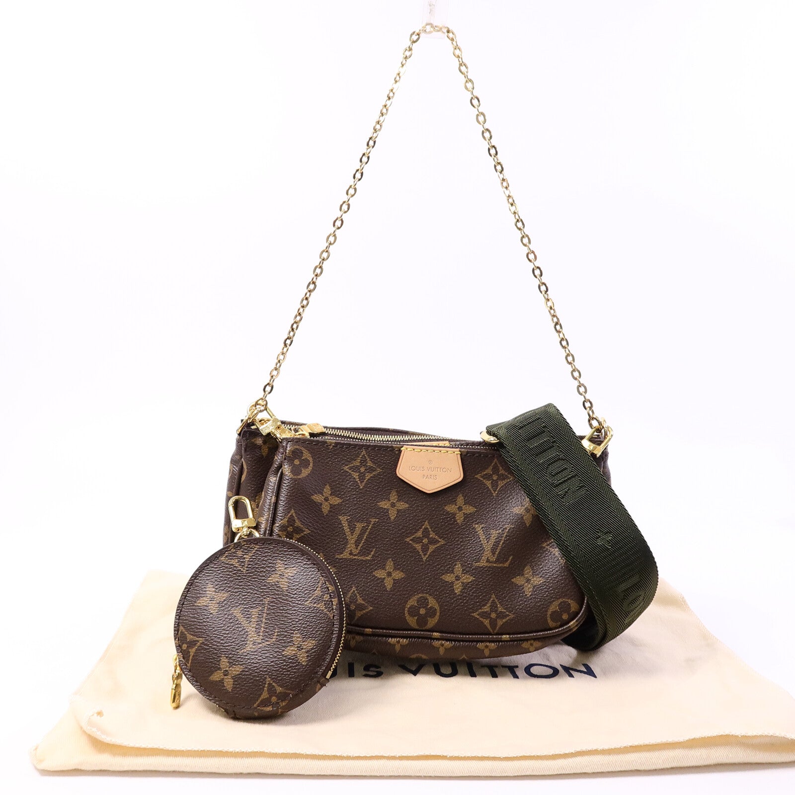 LOUIS VUITTON Monogram Multi Pochette Accessoires金扣肩背袋