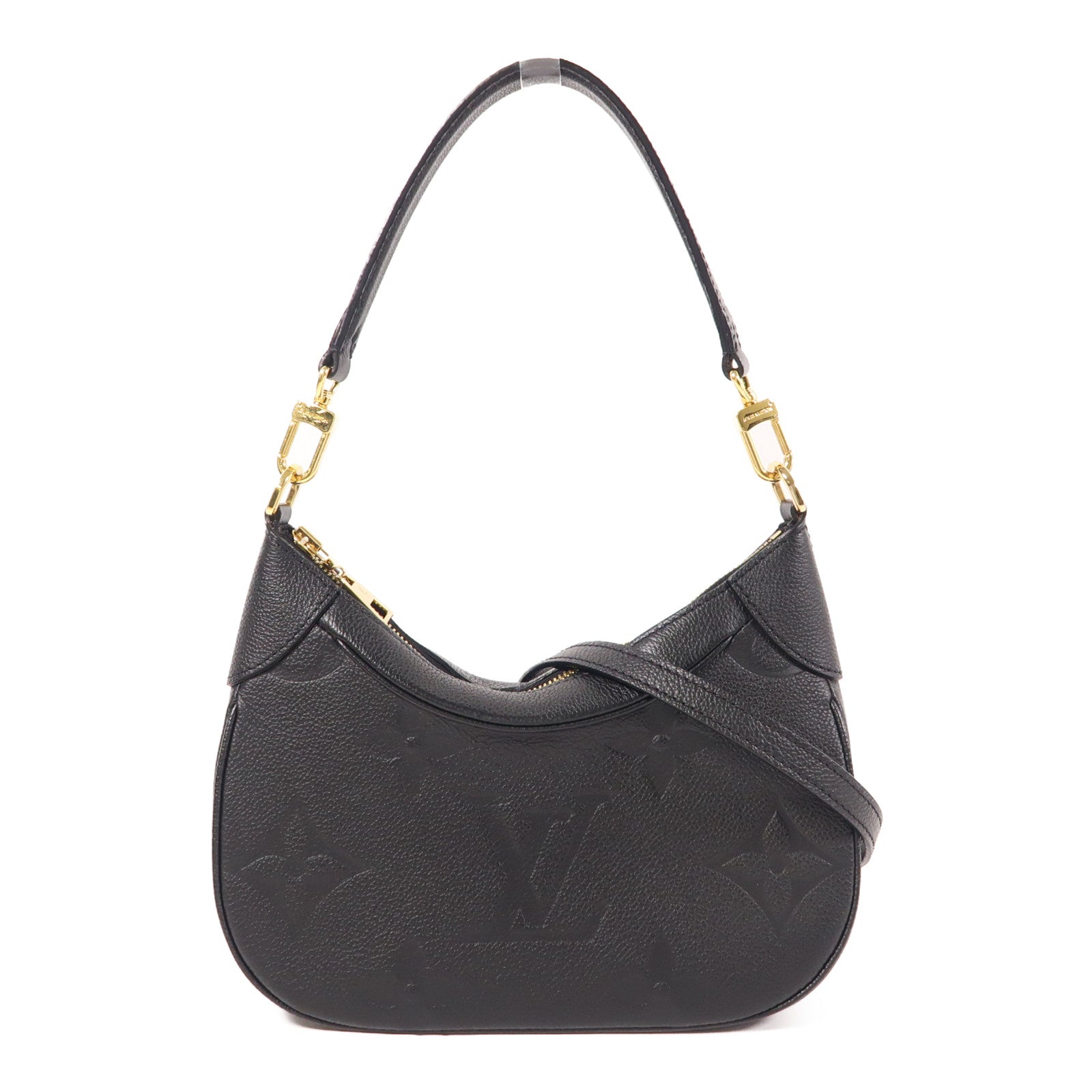LOUIS VUITTON Monogram Empreinte Bagatelle金扣手挽肩背兩用袋