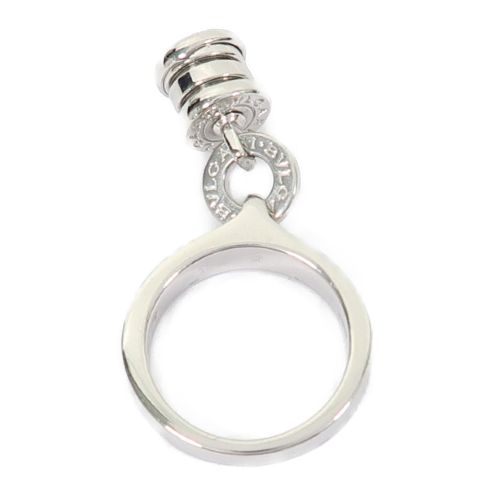 BVLGARI 18K白金Element Diamond Ring戒指US#4.5