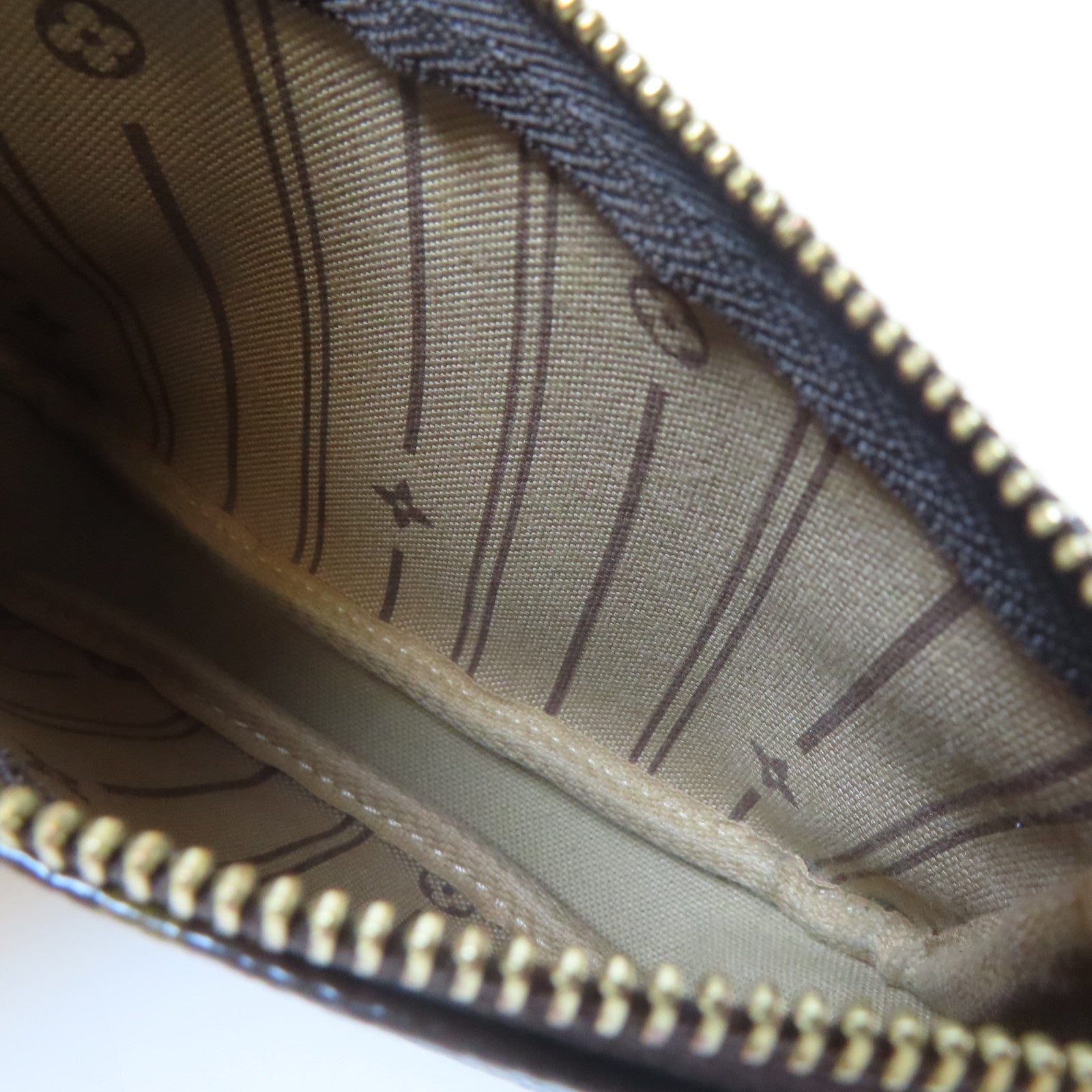 LOUIS VUITTON Monogram Pochette Trunk金扣鏈帶肩背袋啡色