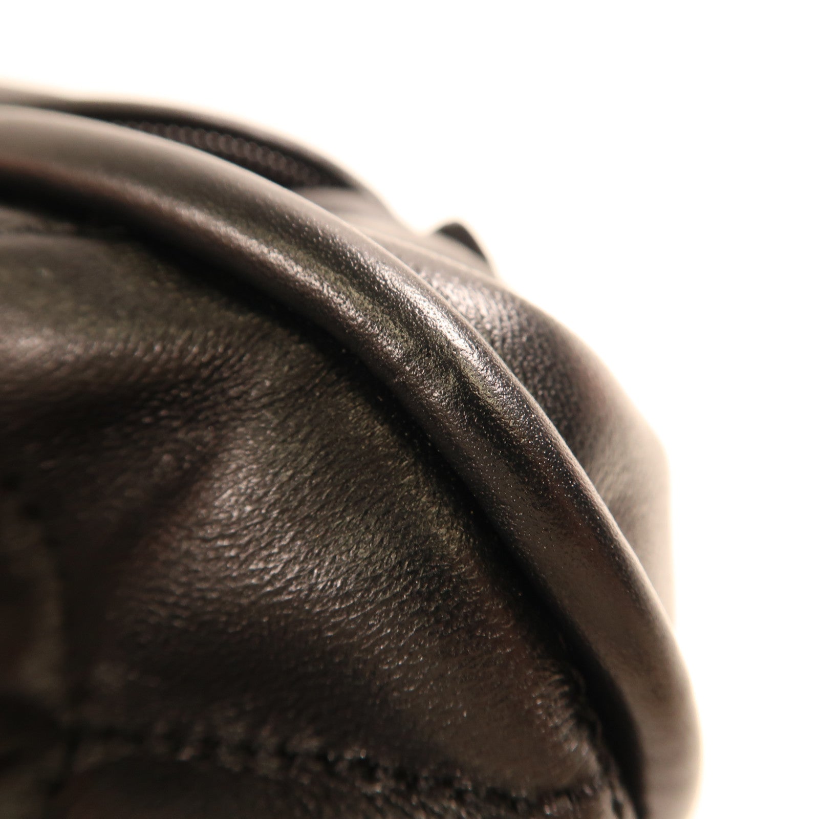 CHANEL 羊皮皮革Shoulder Bag銀扣肩背袋