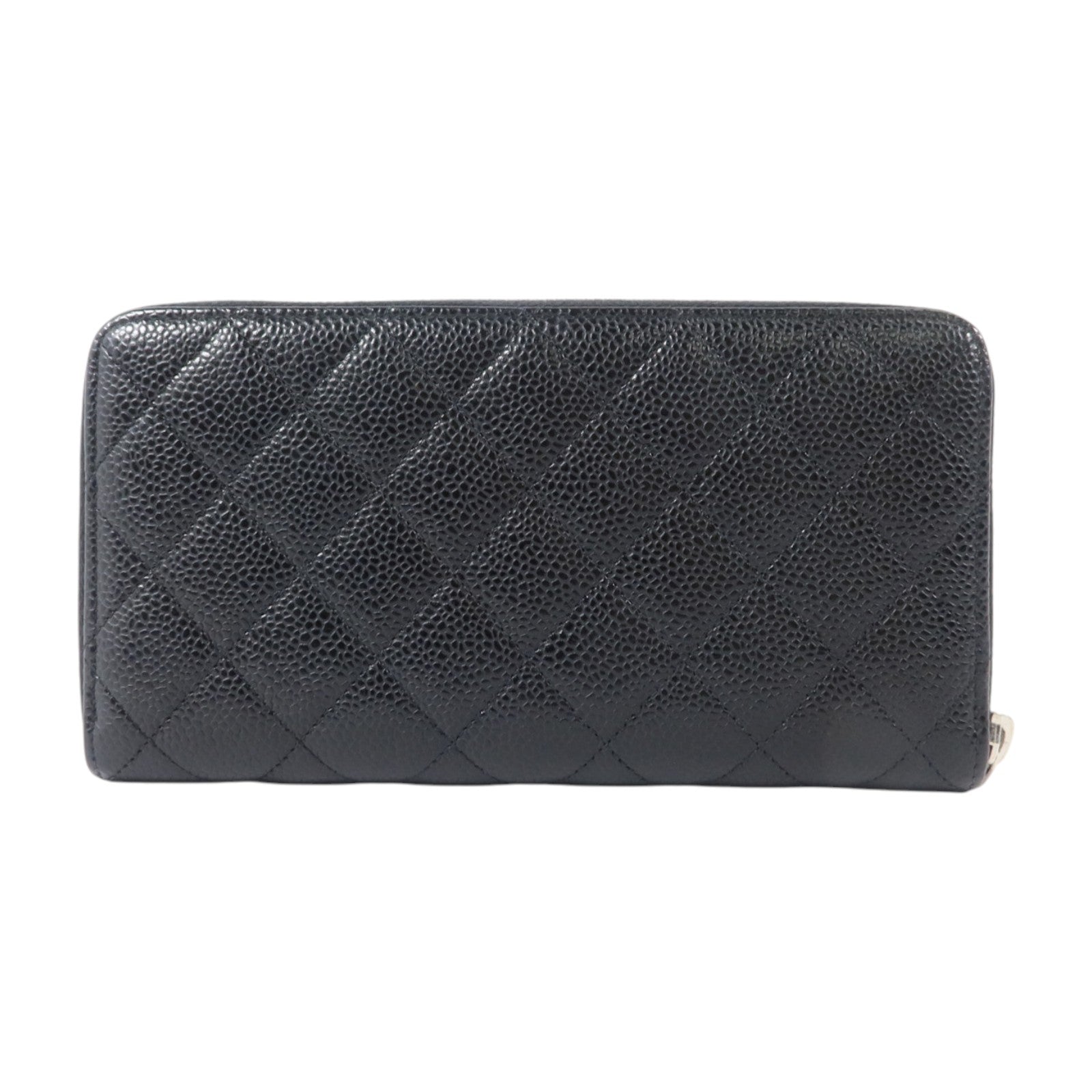 CHANEL 牛皮皮革Classic Long Zipped Wallet銀扣長錢包