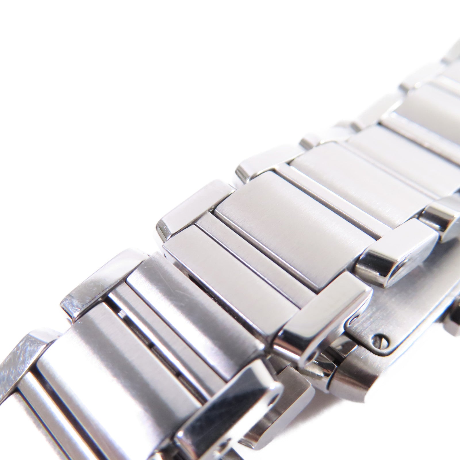 CARTIER Tank Francaise Watch不鏽鋼石英機芯手錶白色