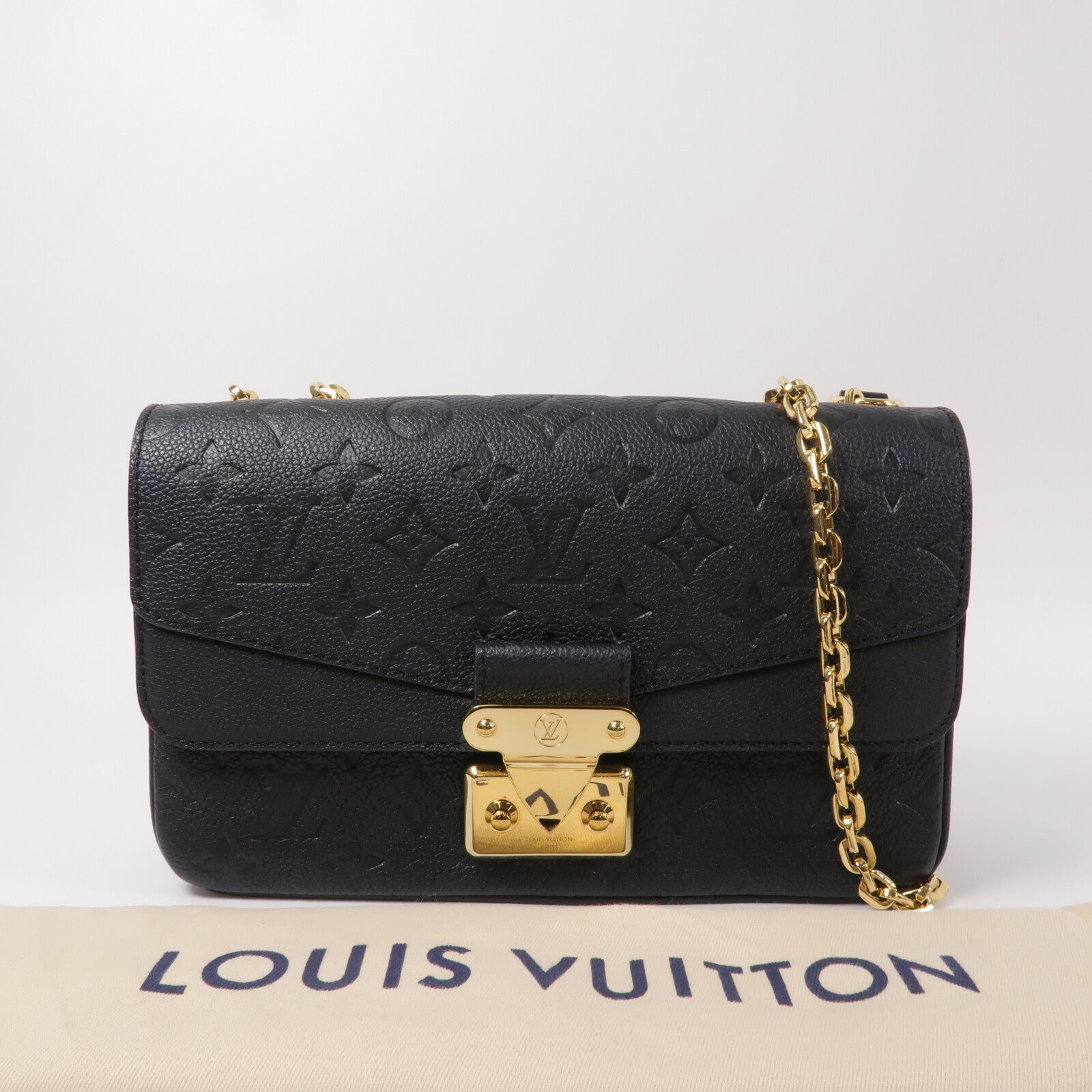LOUIS VUITTON Monogram Empreinte Marceau鏈帶肩背袋