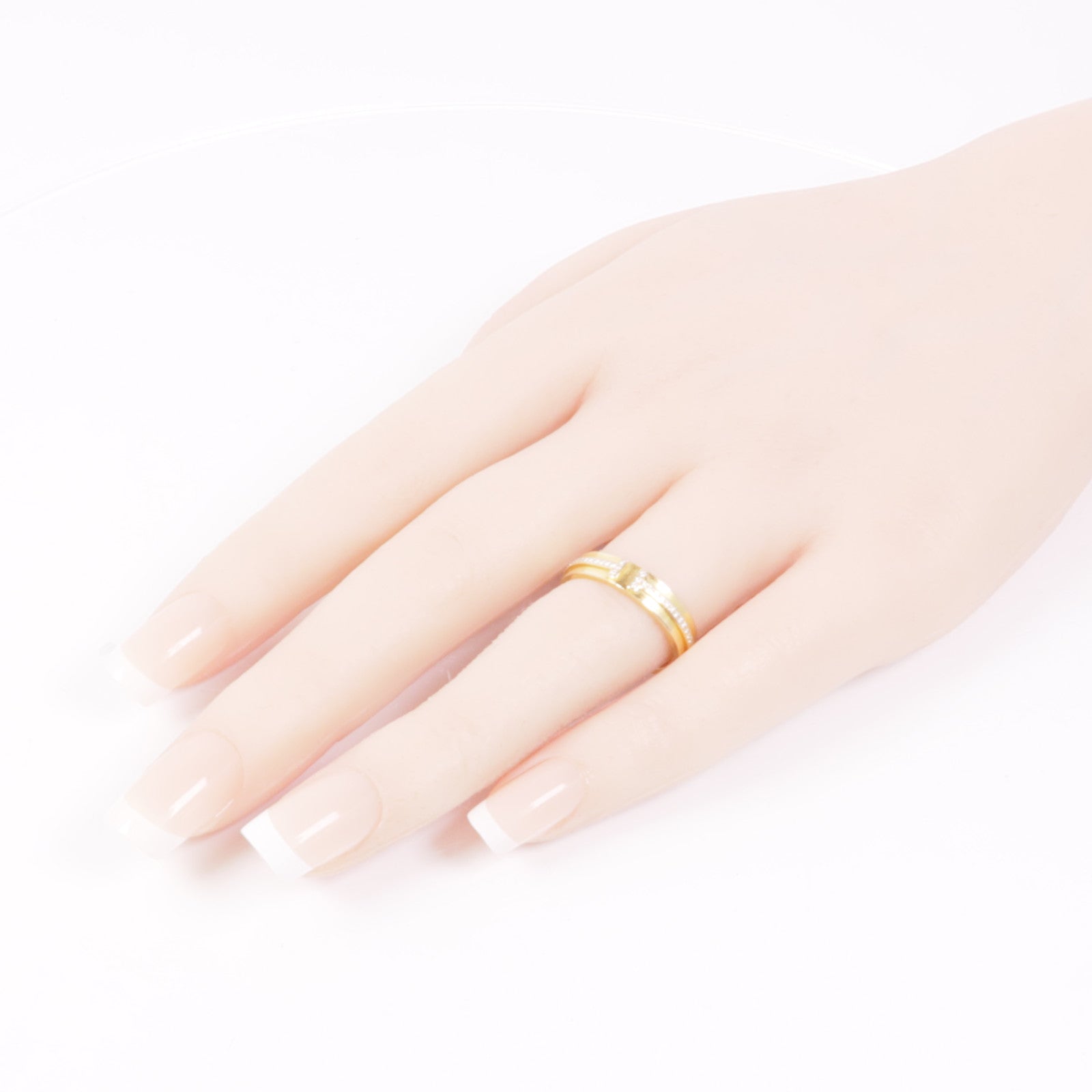 TIFFANY¡®CO T Narrow Dia Ring 60151366 18K Yellow Gold US#6
