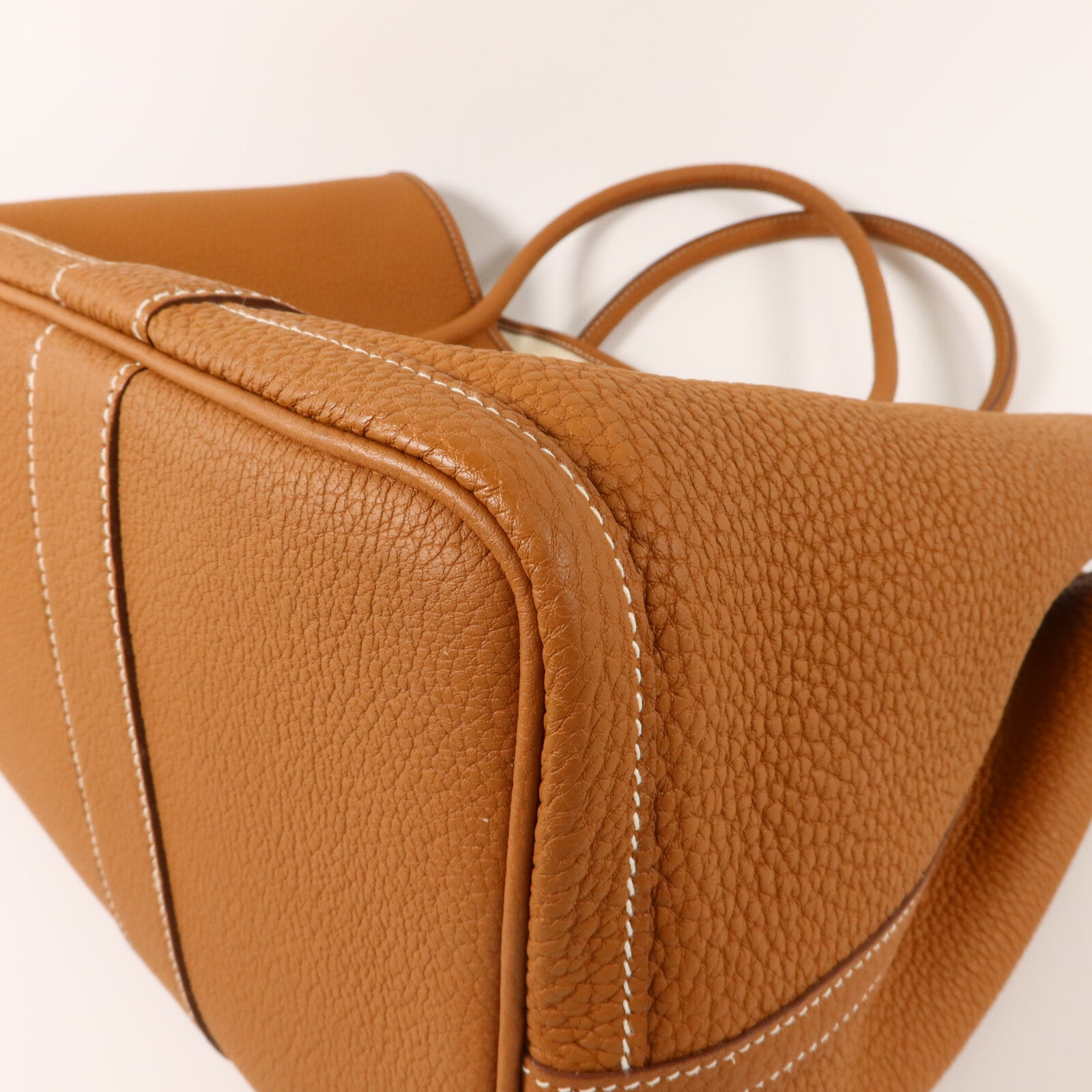 HERMES Negonda皮革Garden Party PM手挽袋Gold