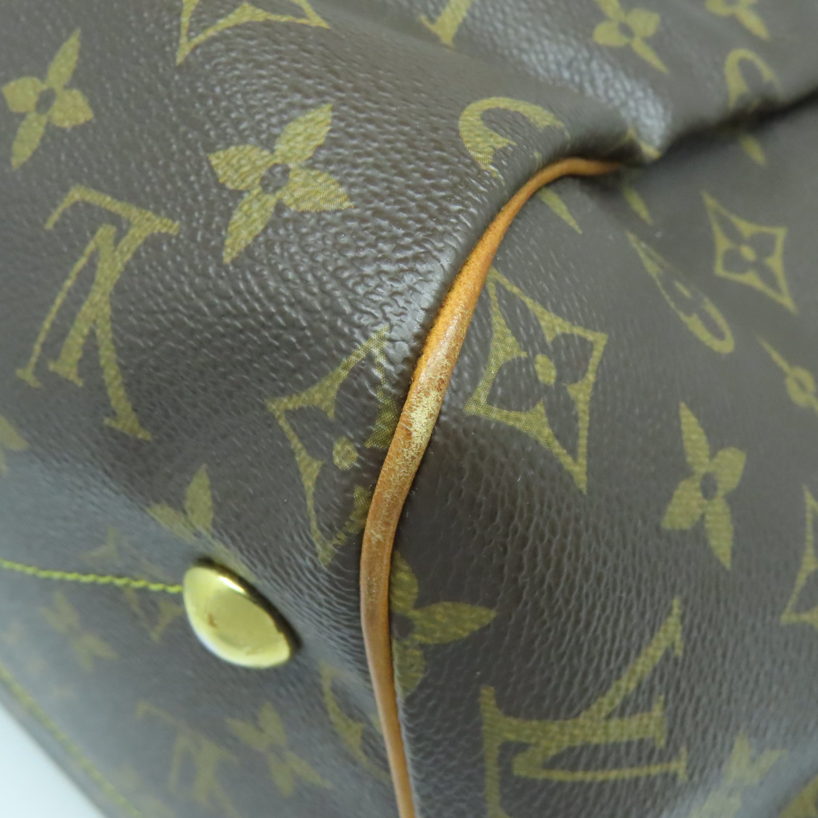 LOUIS VUITTON 【清倉大減價】Monogram Tivoli GM金扣肩背袋啡色