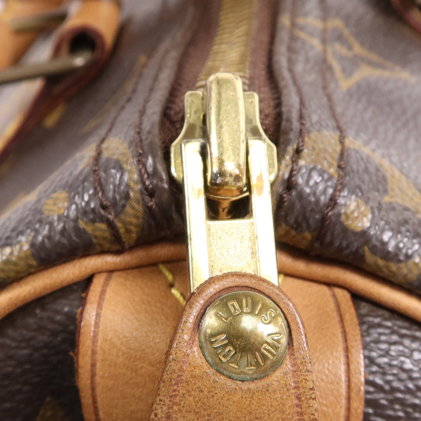 LOUIS VUITTON Monogram Speedy 25金扣手挽袋