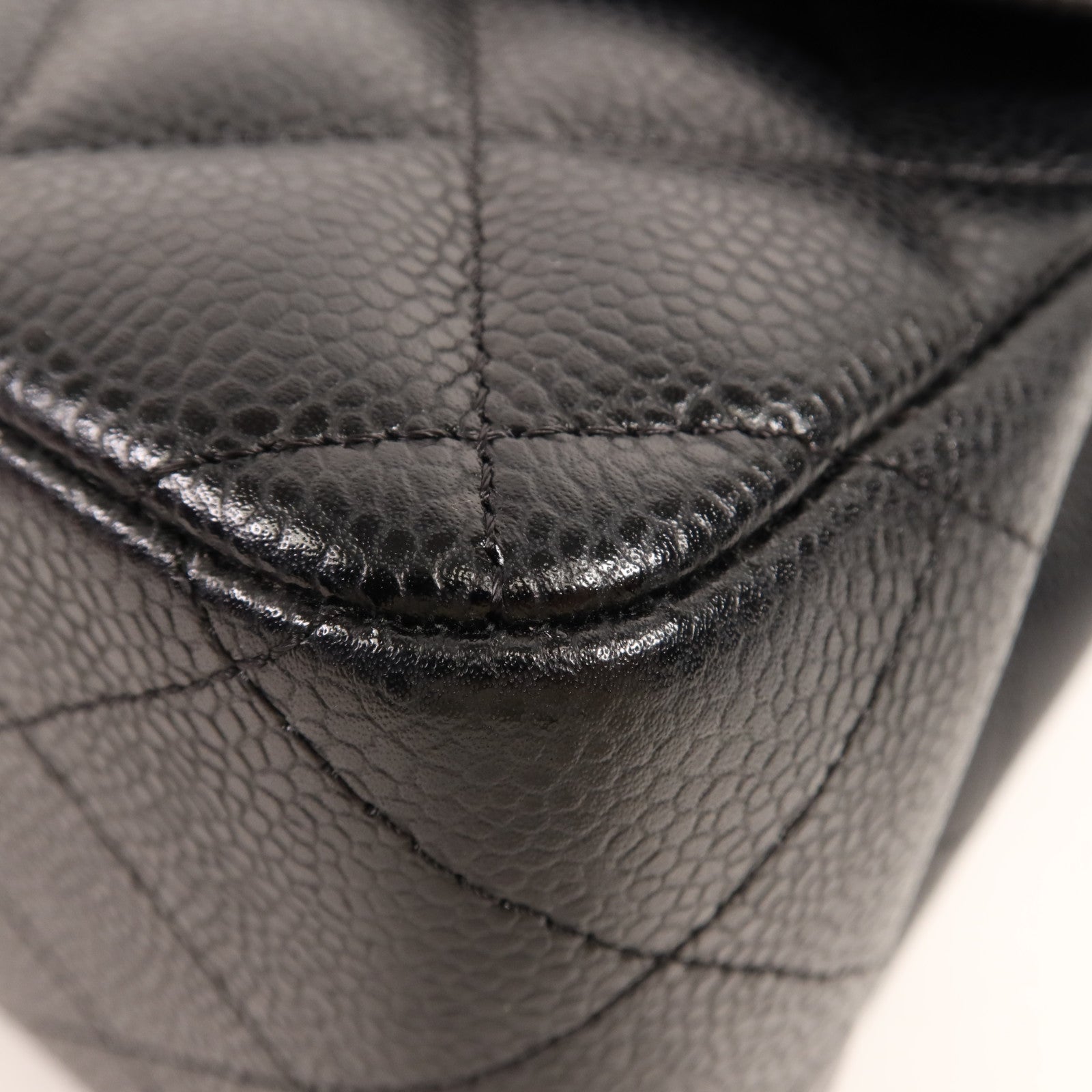 CHANEL 牛皮皮革Large Classic金扣鏈帶肩背袋