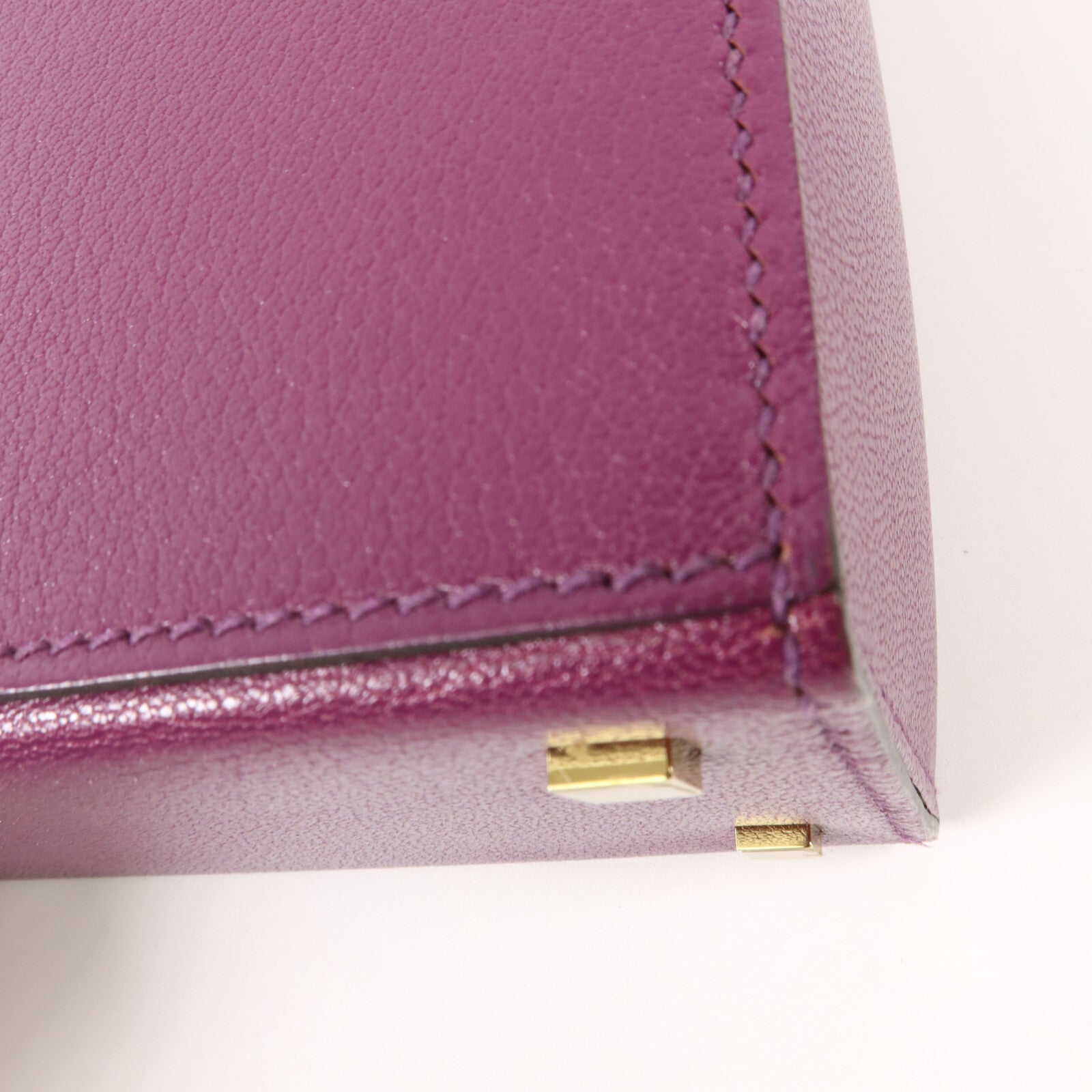 HERMES Chevre皮革Cinhetic Box肩背袋Anemone