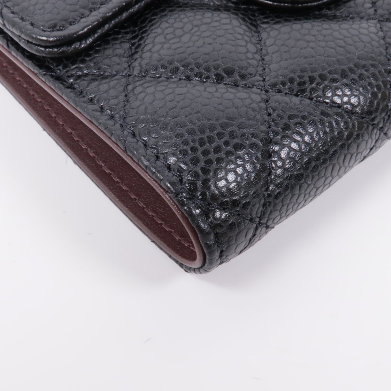 CHANEL 牛皮皮革Classic Small Flap Wallet金扣錢包