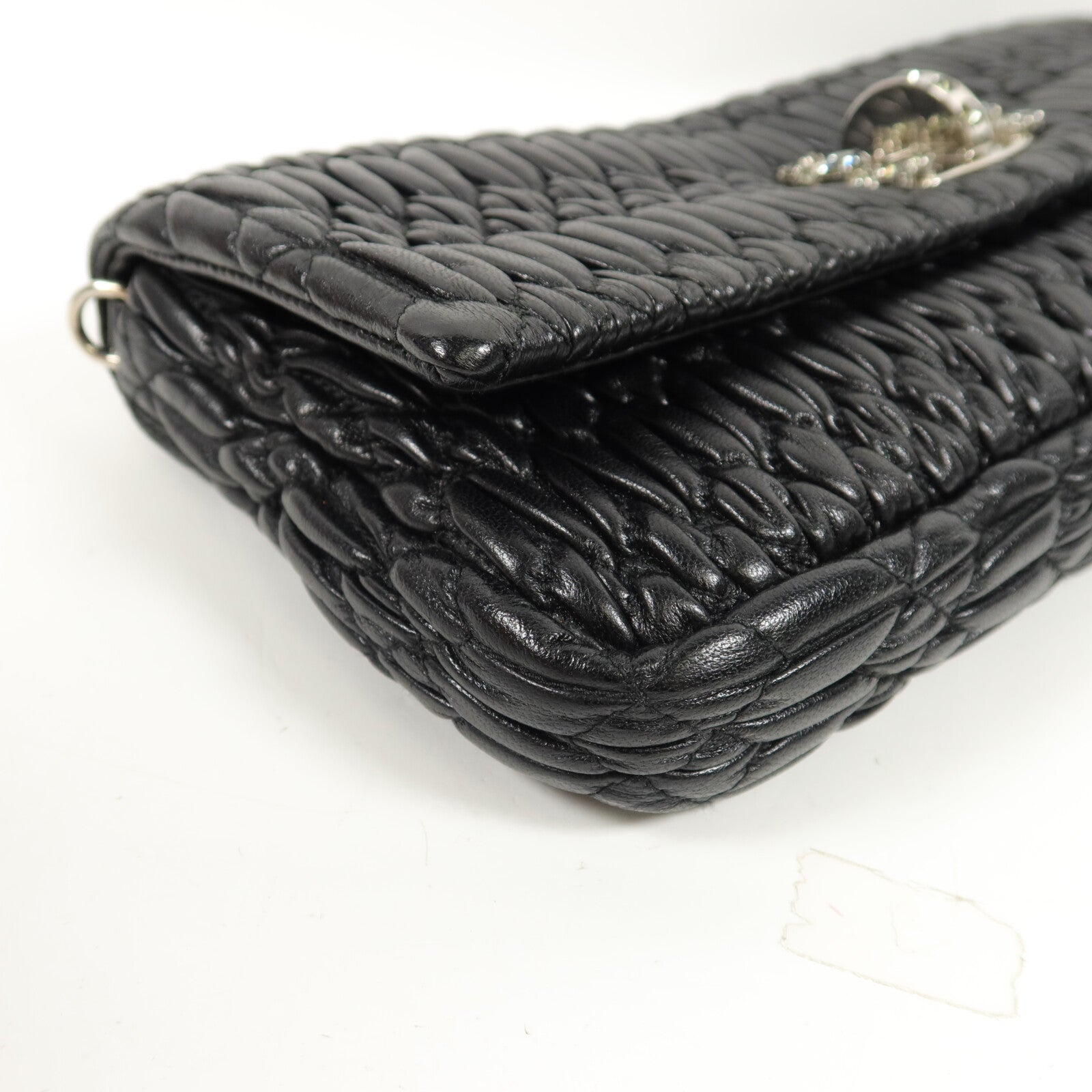 Miu Miu 羊皮皮革Shoulder Bag鏈帶肩背袋