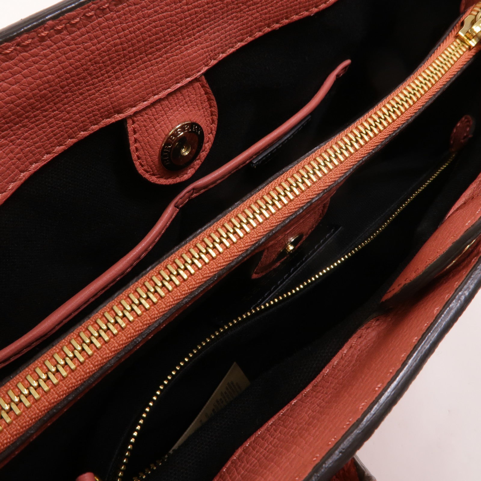 BURBERRY 牛皮皮革Banner Tote Medium手挽肩背兩用袋