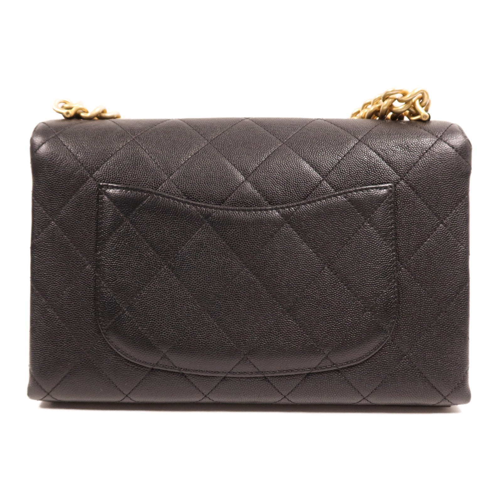 CHANEL 牛皮皮革Chain Shoulder Bag金扣鏈帶肩背袋