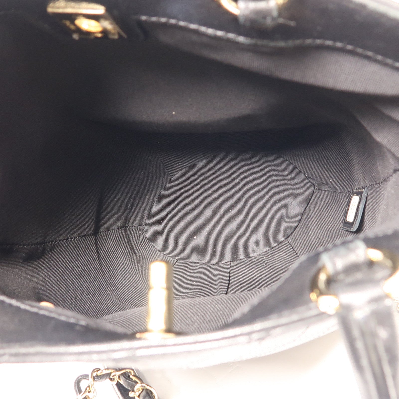CHANEL 【激減優惠】牛皮皮革2 Way Shoulder金扣手挽肩背兩用袋