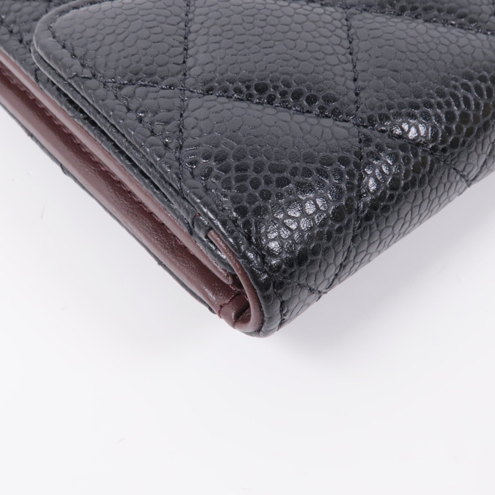 CHANEL 牛皮皮革Classic Small Flap Wallet金扣錢包