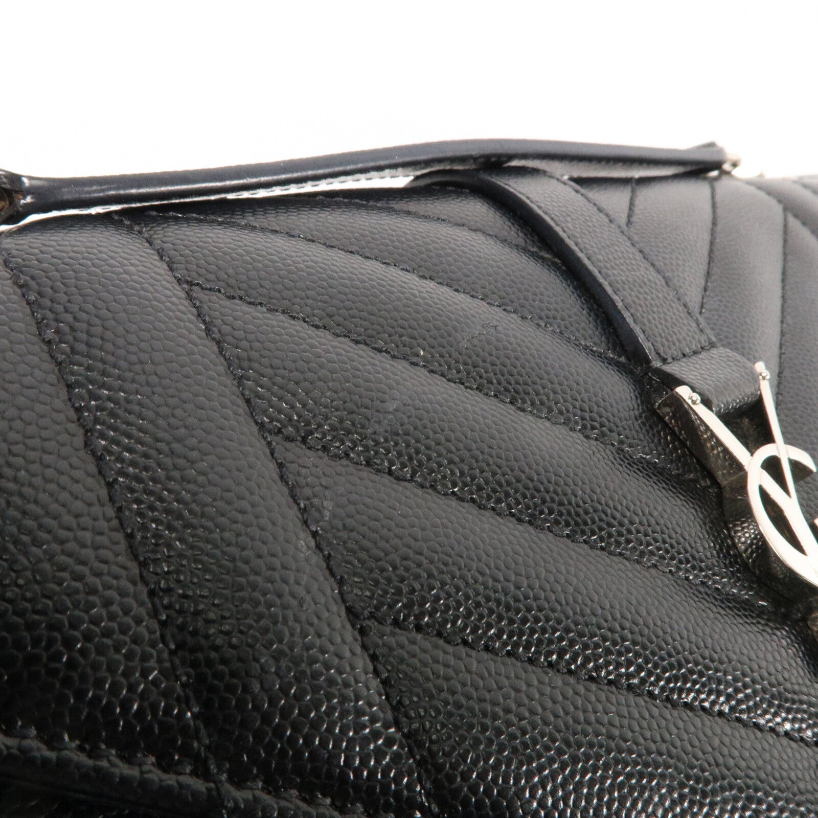 SAINT LAURENT 牛皮皮革Envelope Medium鏈帶肩背袋