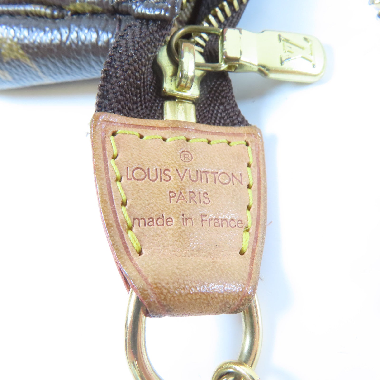 LOUIS VUITTON Monogram Pochette Trunk金扣鏈帶肩背袋啡色