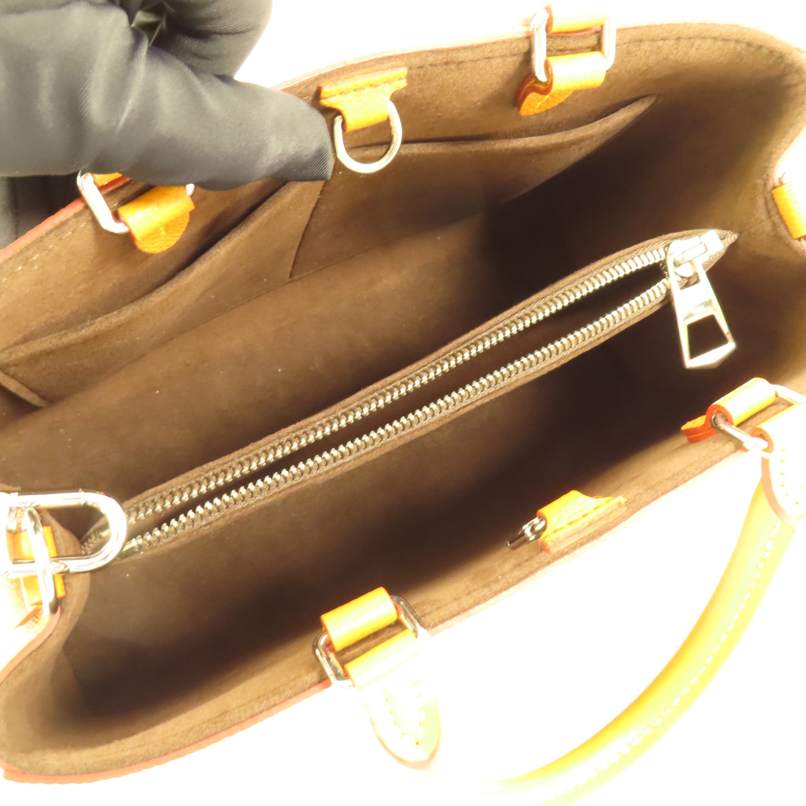 LOUIS VUITTON Epi Marelle Tote MM銀扣手挽肩背兩用袋