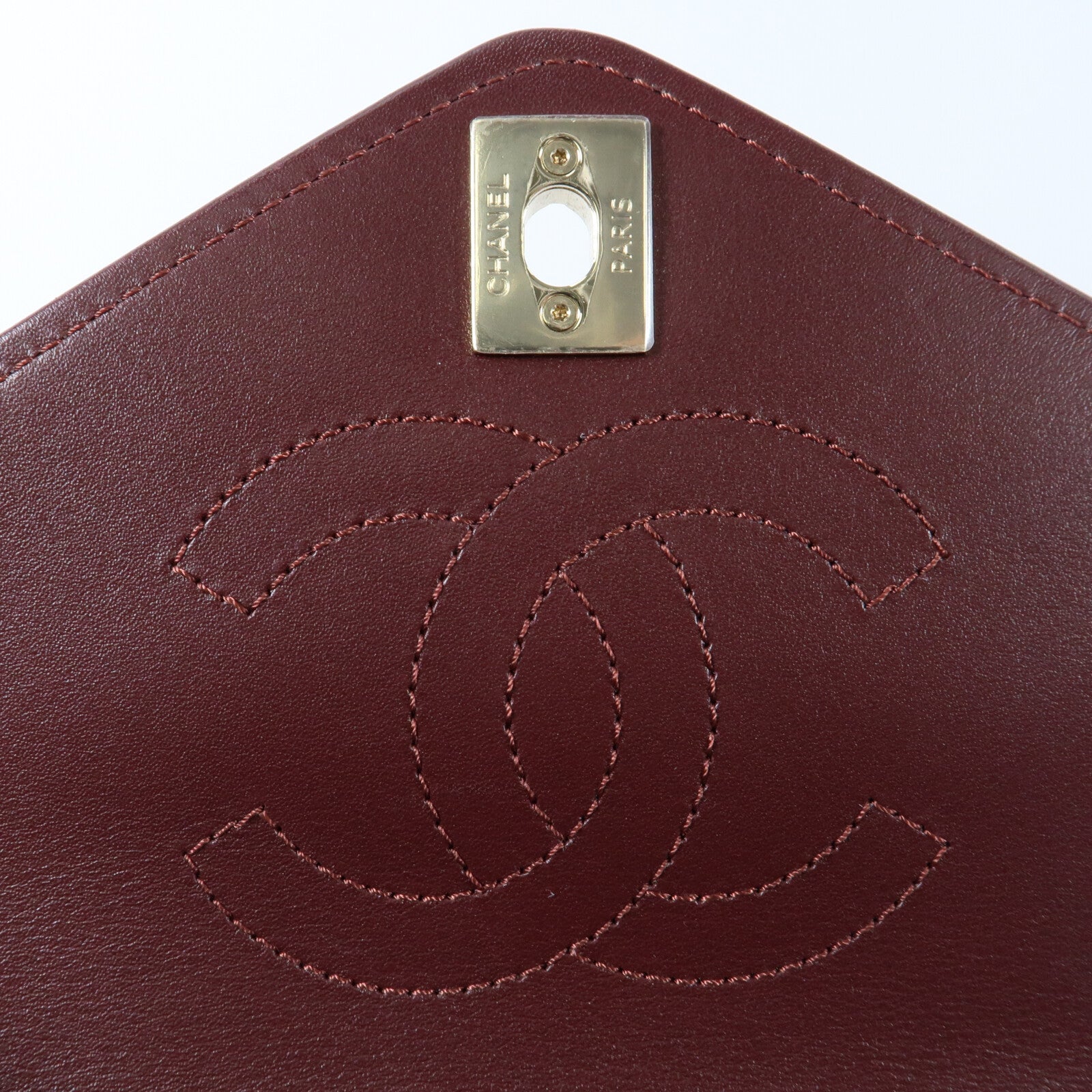 CHANEL 牛皮皮革BackPac金扣鏈帶背包