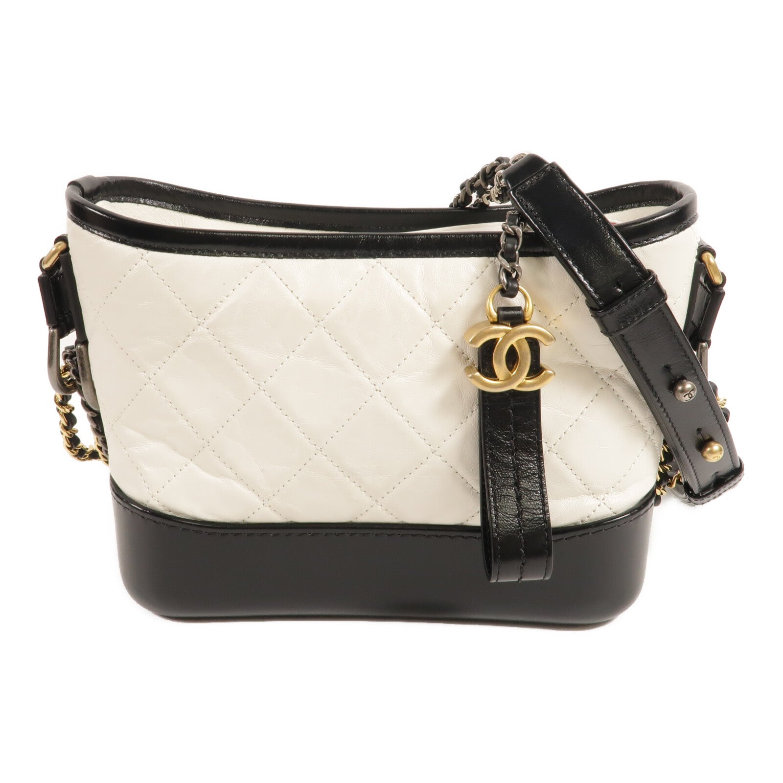 CHANEL 牛皮皮革Gabrielle Small鏈帶肩背袋