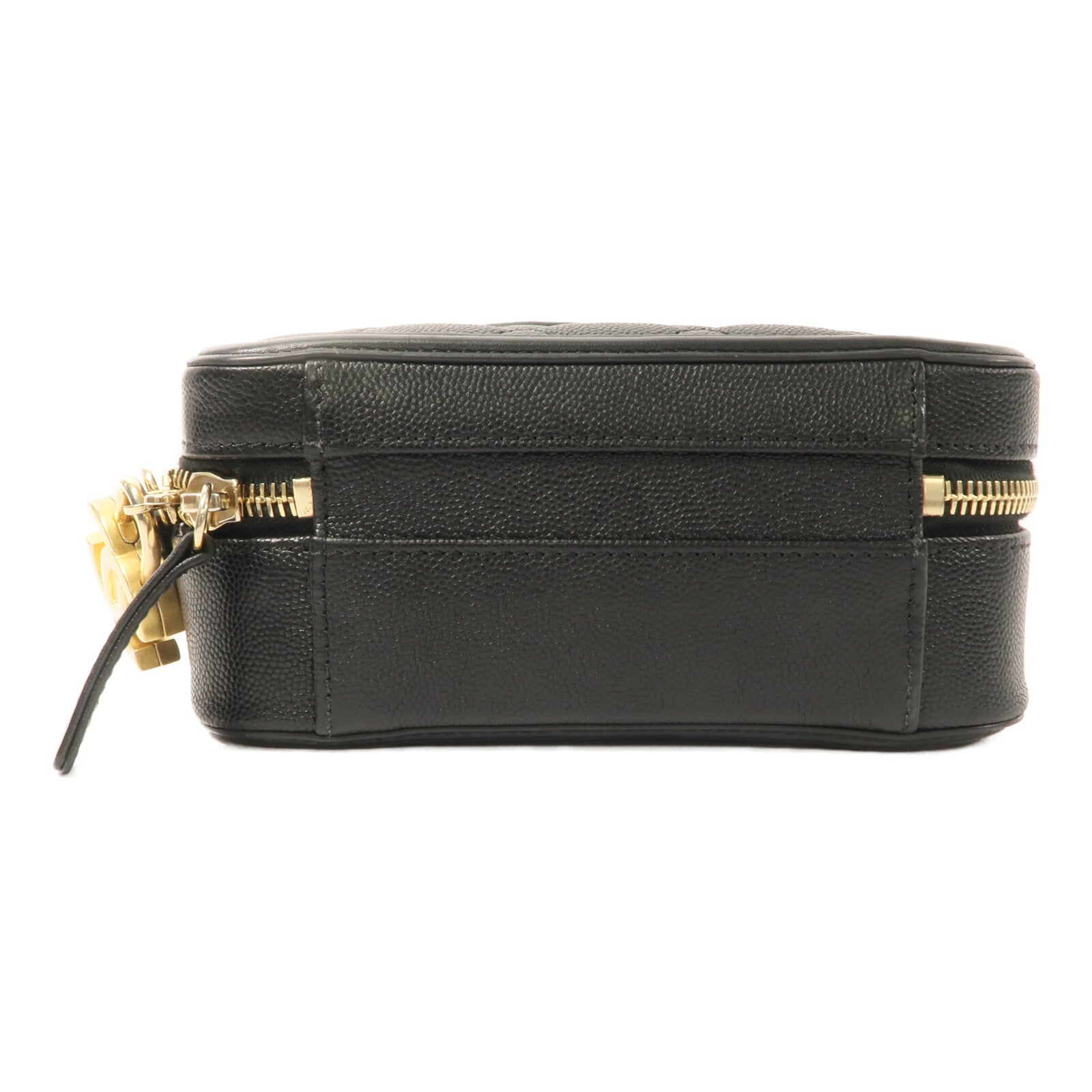 CHANEL 牛皮皮革Vanity Case 17cm鏈帶手挽肩背兩用袋